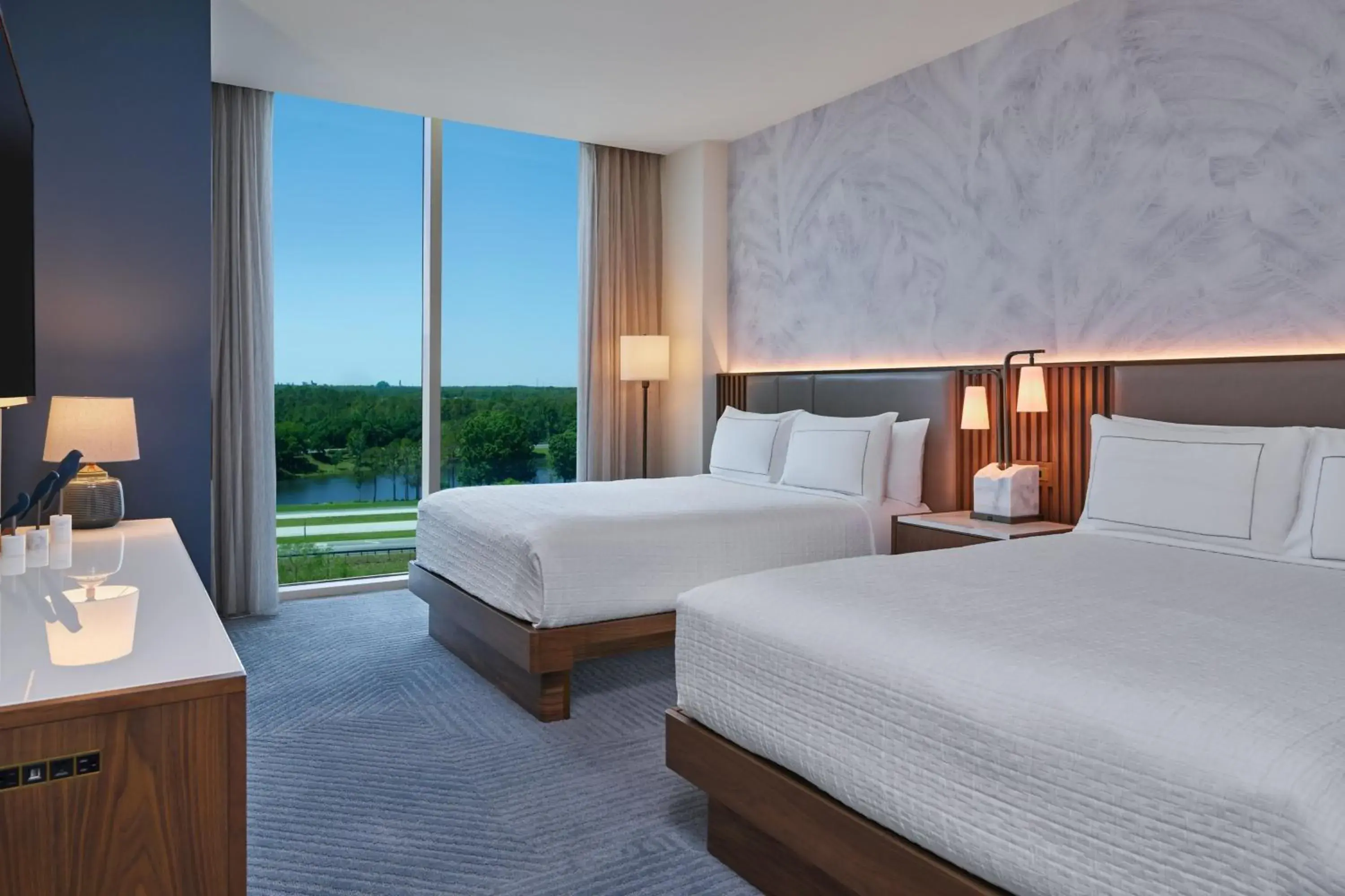 Pool Queen/Queen, Guest room, 2 Queen, Pool view (Includes Early Entry To Disney Theme Parks) in Walt Disney World Swan Reserve Pool Queen/Queen, Guest room, 2 Queen, Pool view (Includes Early Entry To Disney Theme Parks) in Walt Disney World Swan Reserve