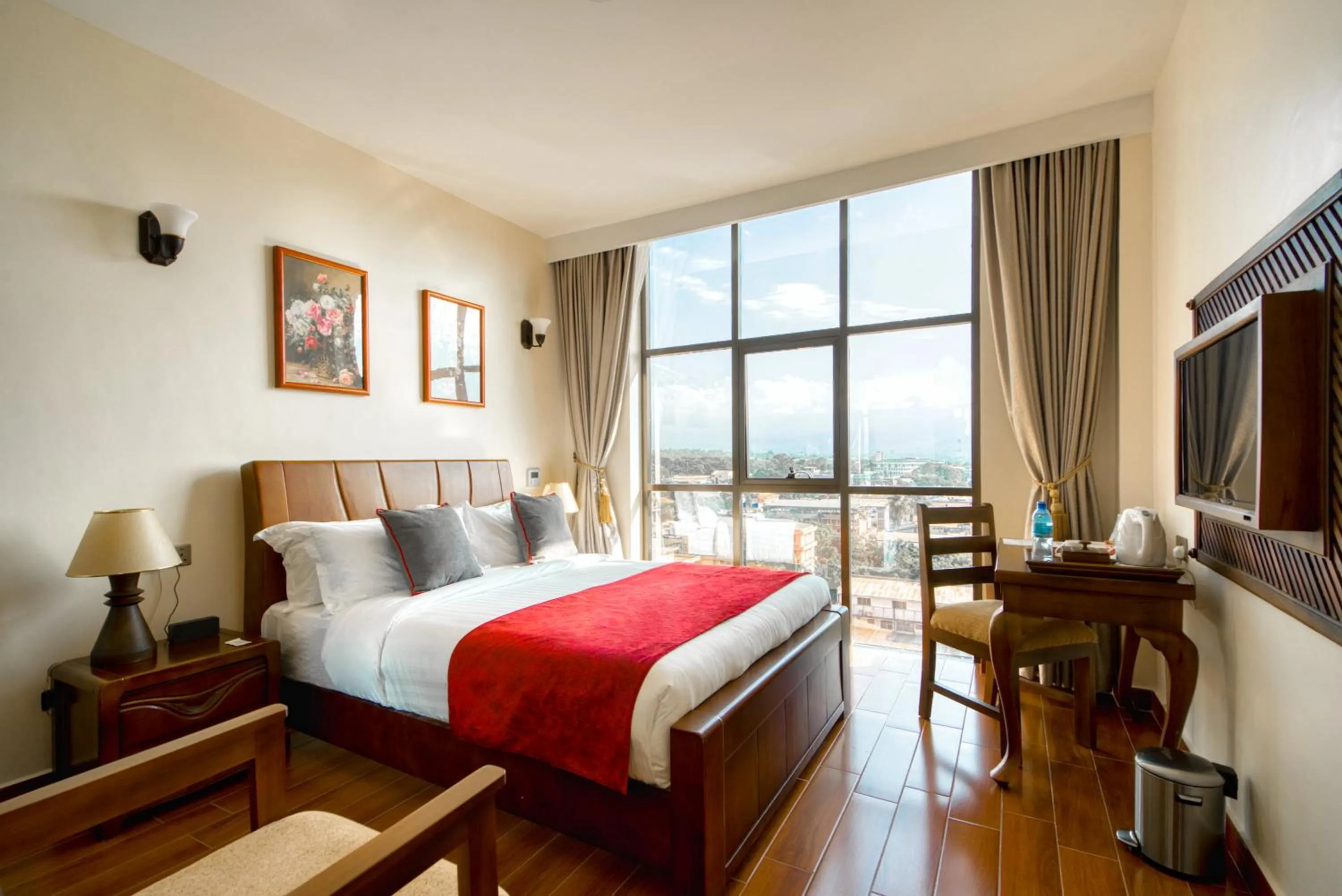 Bed in Kibo Palace Hotel Moshi