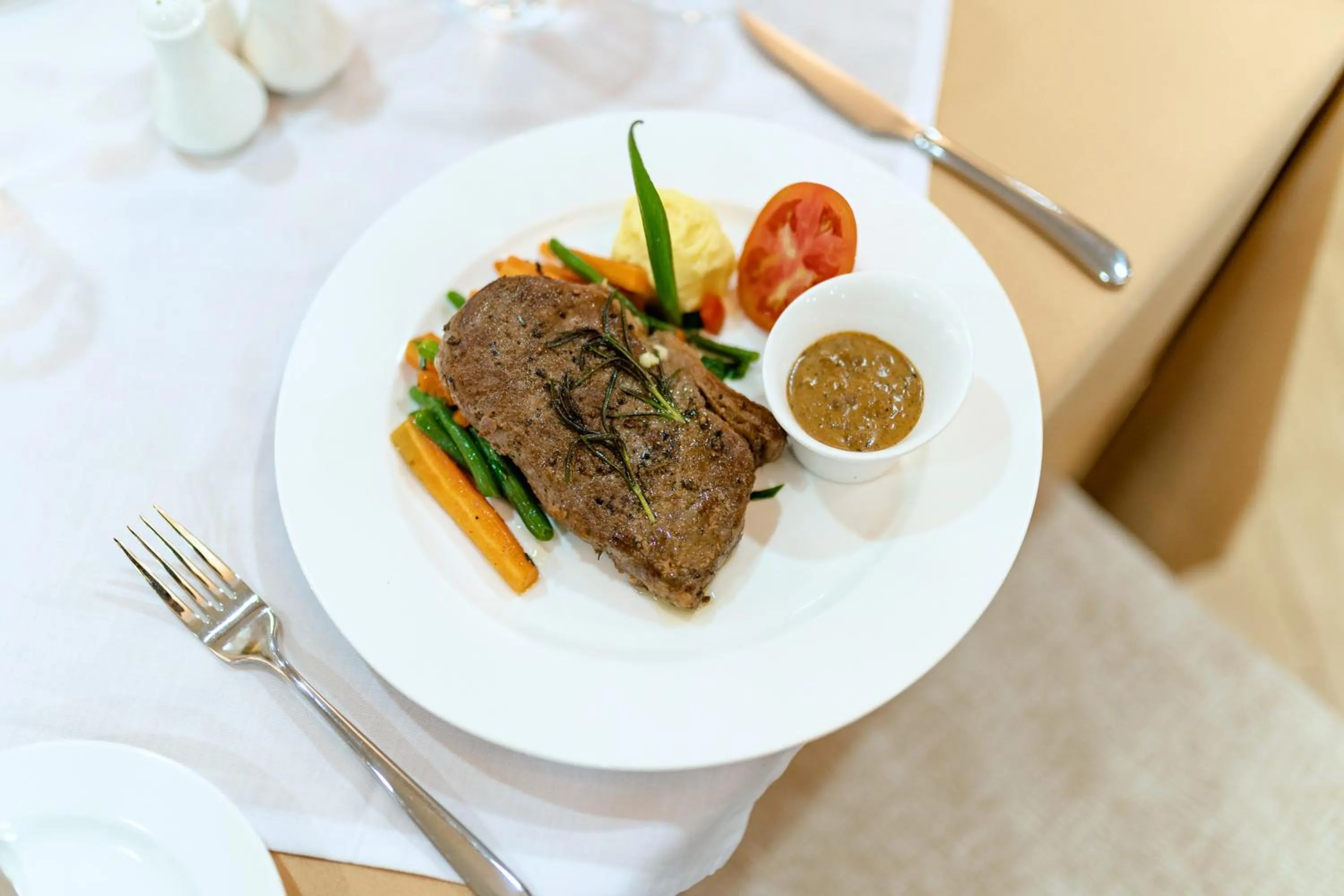 Food close-up in Kibo Palace Hotel Moshi