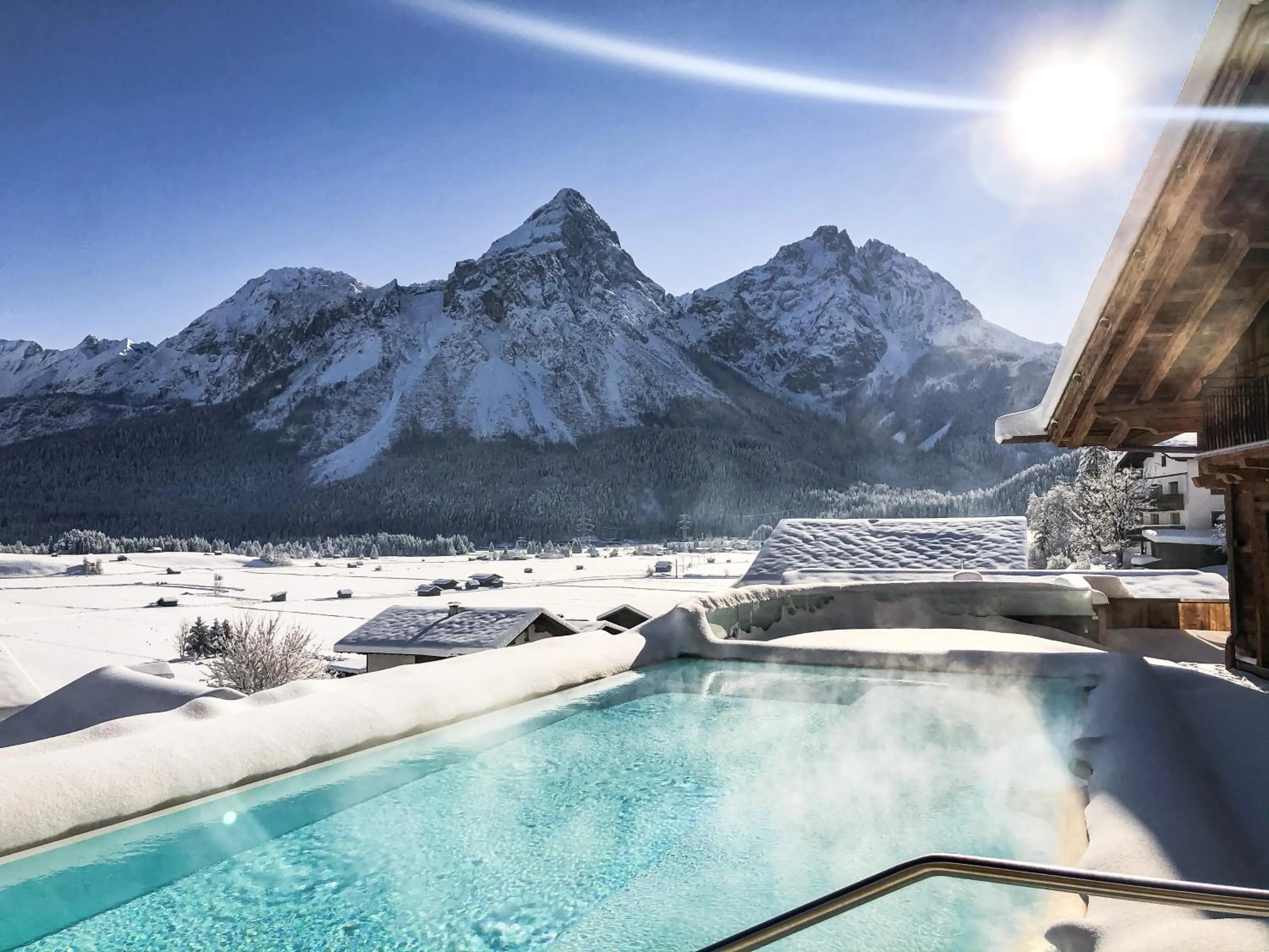 View (from property/room) in Hotel Post Lermoos