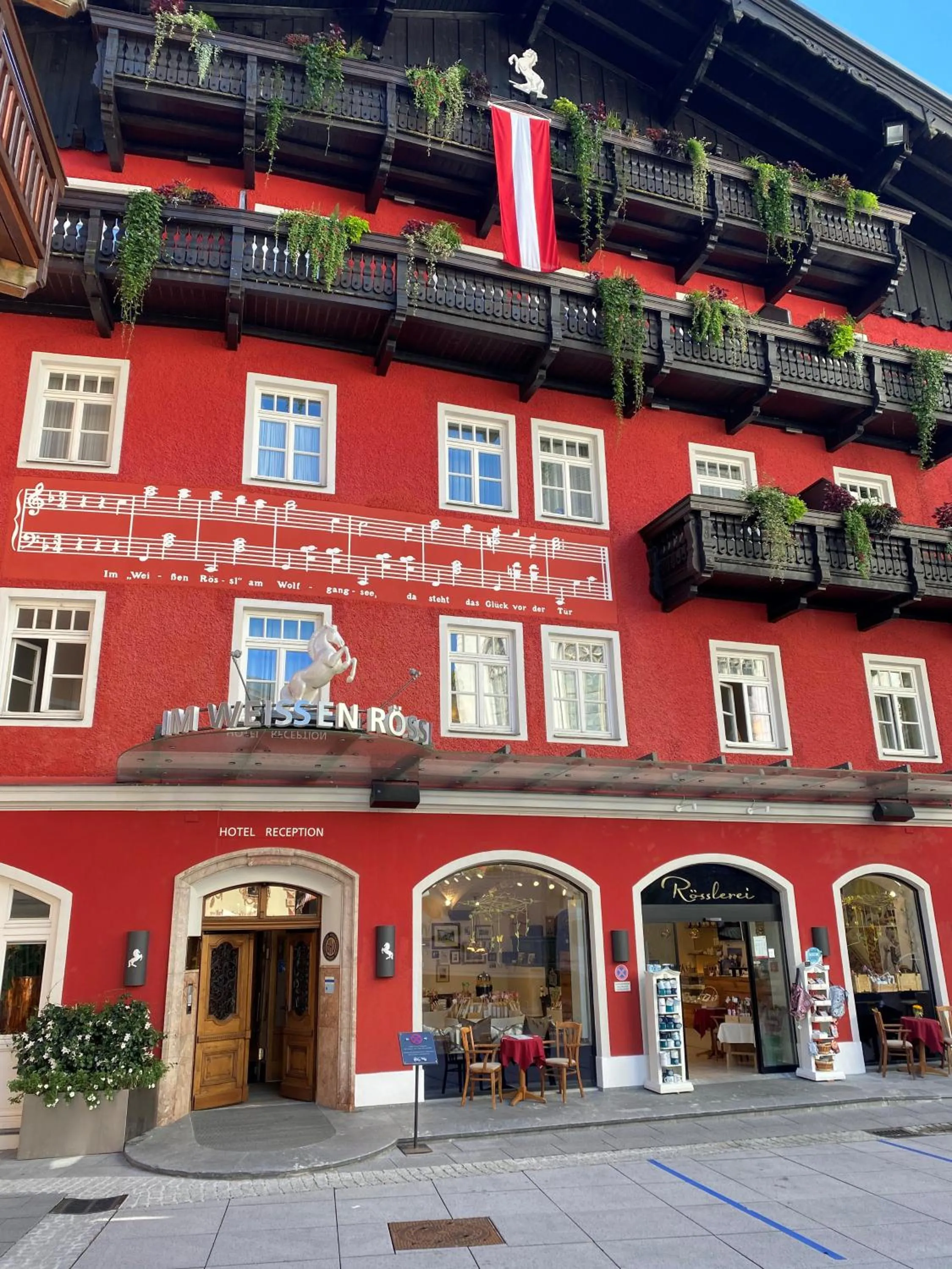 Property building in Romantik Hotel Im Weissen Rössl am Wolfgangsee