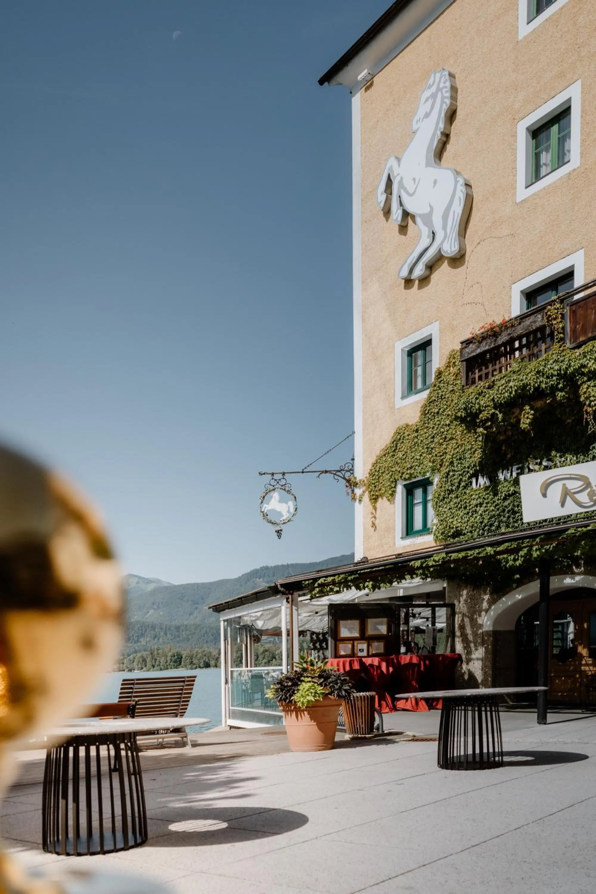 Property building in Romantik Hotel Im Weissen Rössl am Wolfgangsee