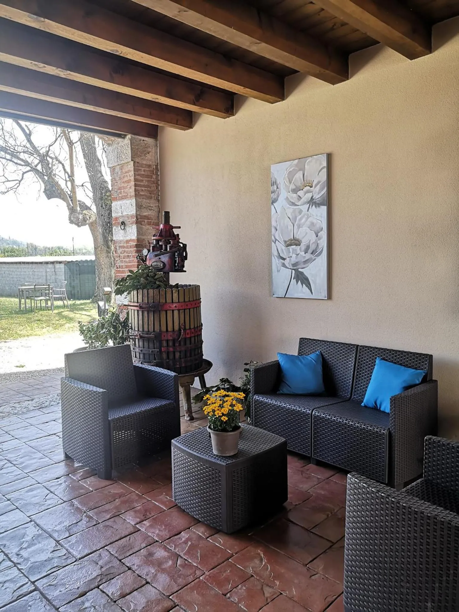 Balcony/Terrace in AGRITURISMO COLOMBARE TEBOI