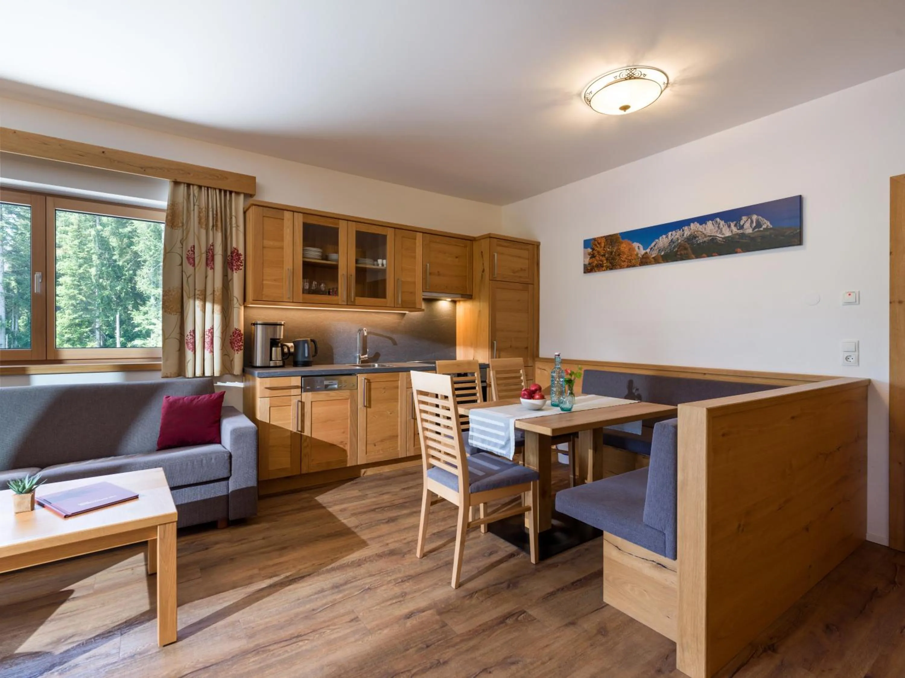Kitchen or kitchenette in Hotel Alpenpanorama