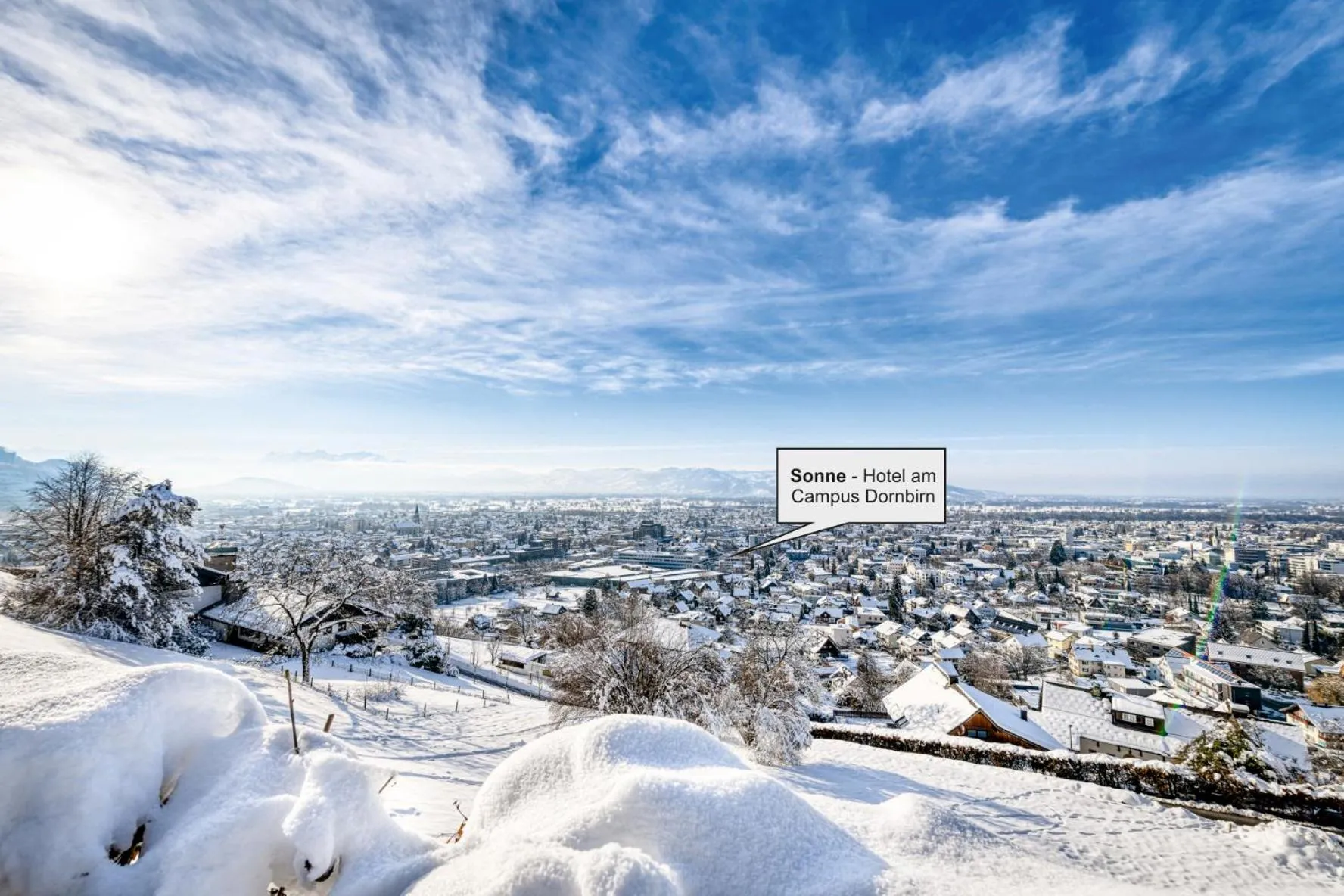 Natural landscape in Sonne 1806 - Hotel am Campus Dornbirn