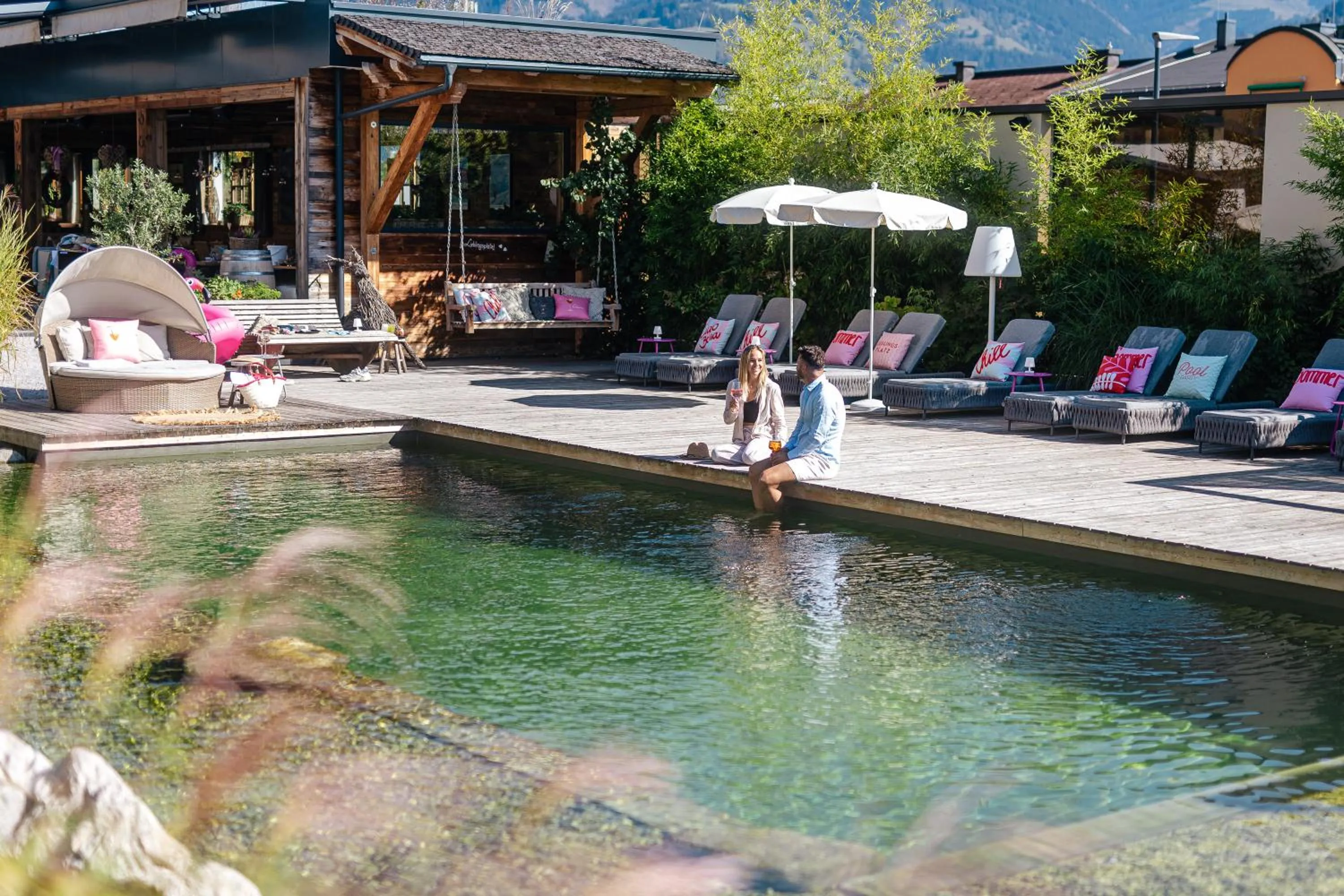 Swimming pool in Superior Sport und Familienresort Alpenblick
