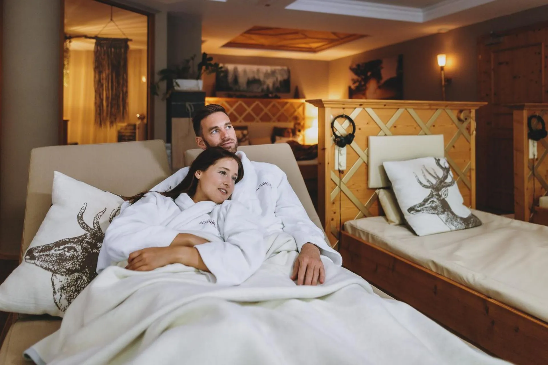 Spa and wellness centre/facilities, Bed in Superior Sport und Familienresort Alpenblick