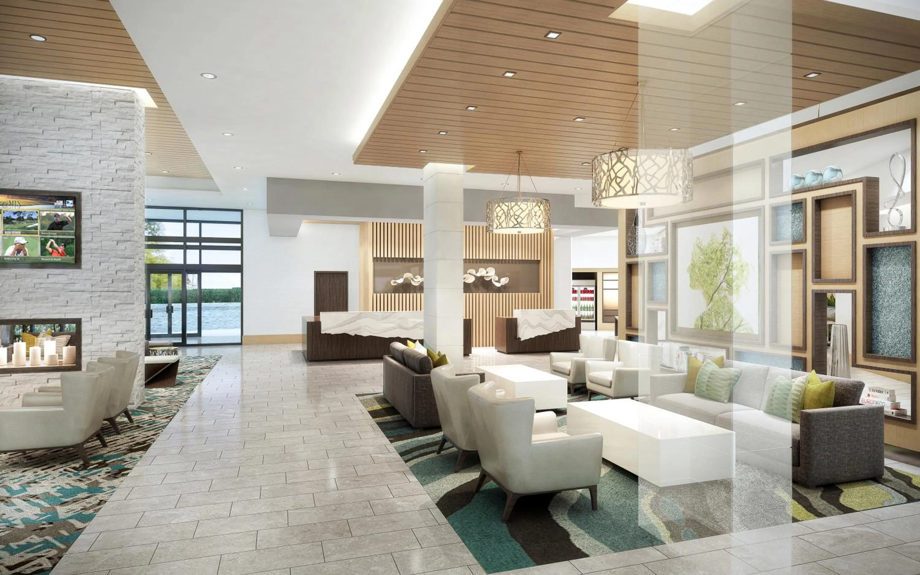 Lobby or reception in Hyatt House Atlanta Perimeter Center