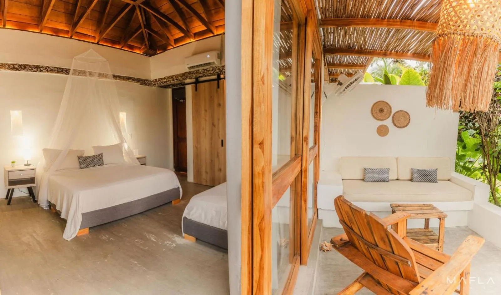 Bed in Rosario EcoHotel - Islas del Rosario