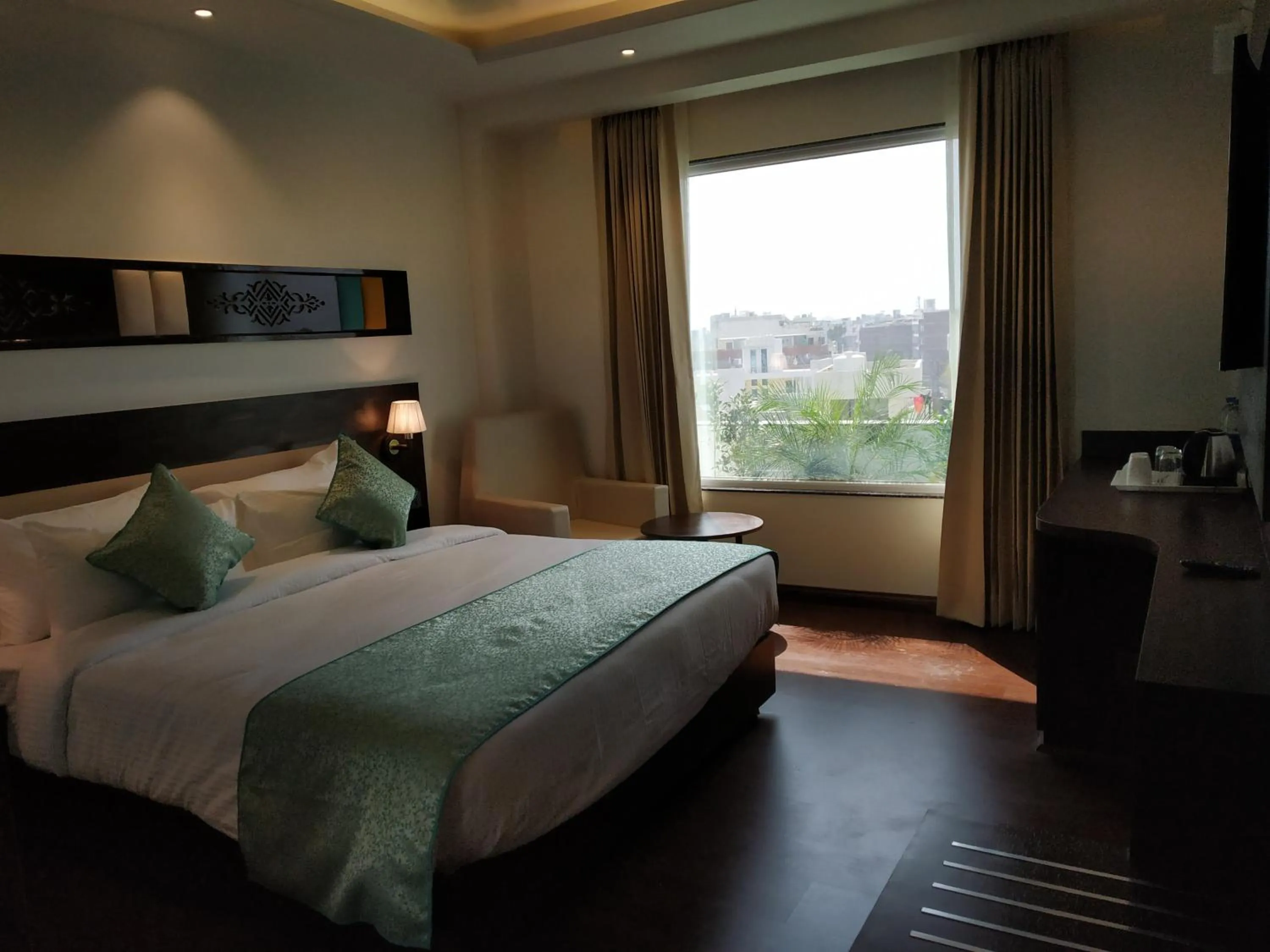 View (from property/room), Bed in Hotel DVIJ INN