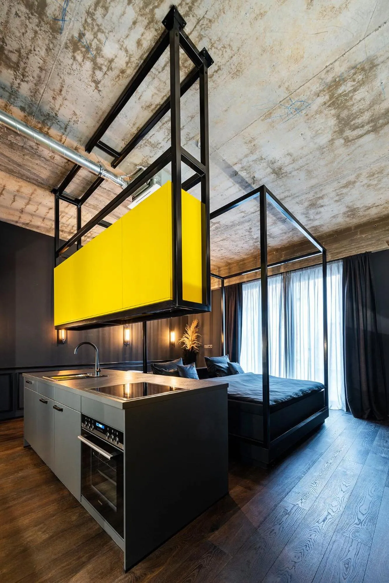 Kitchen or kitchenette, Bed in JS-Balingen