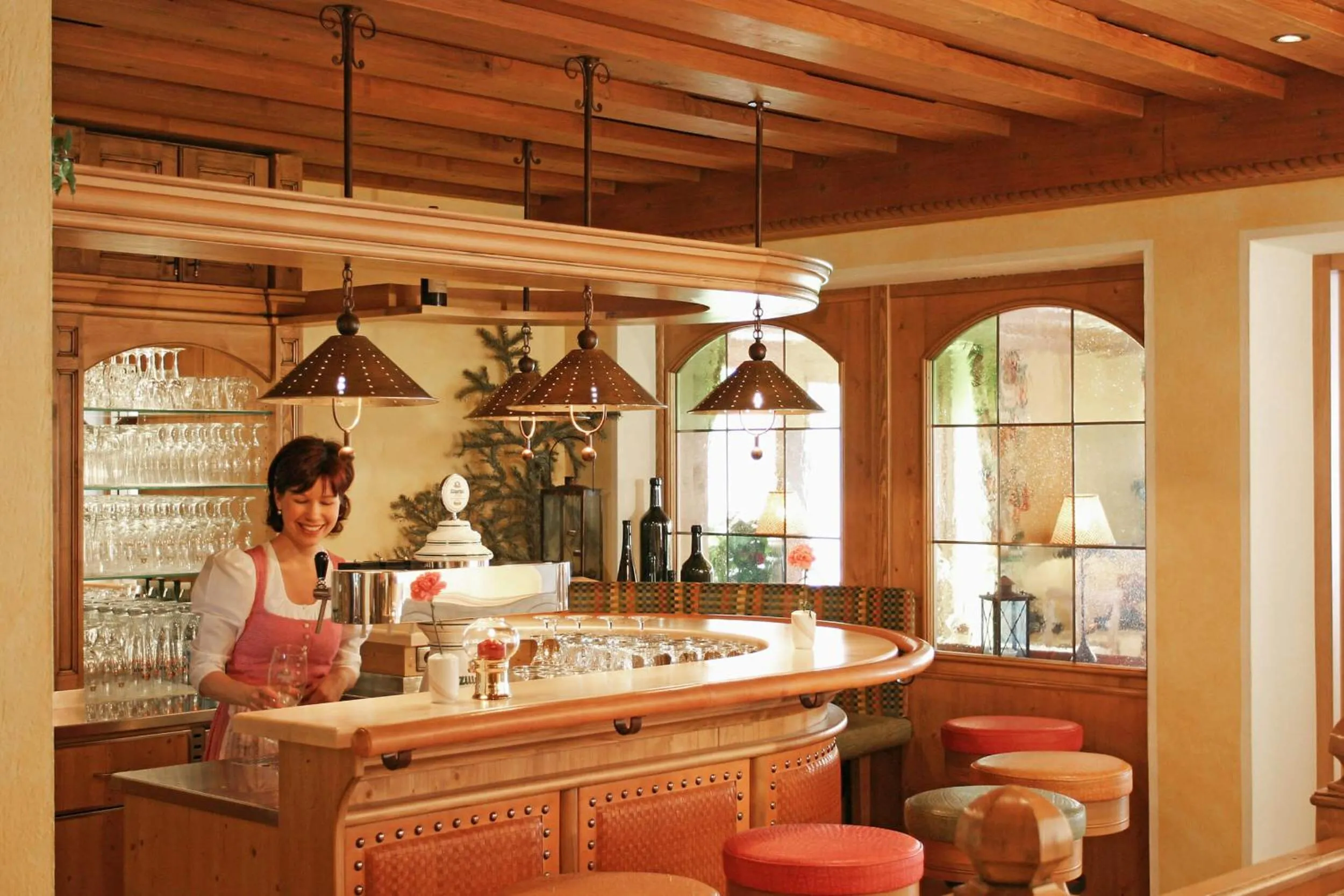 Lounge or bar in Hotel Pension Sonnleiten