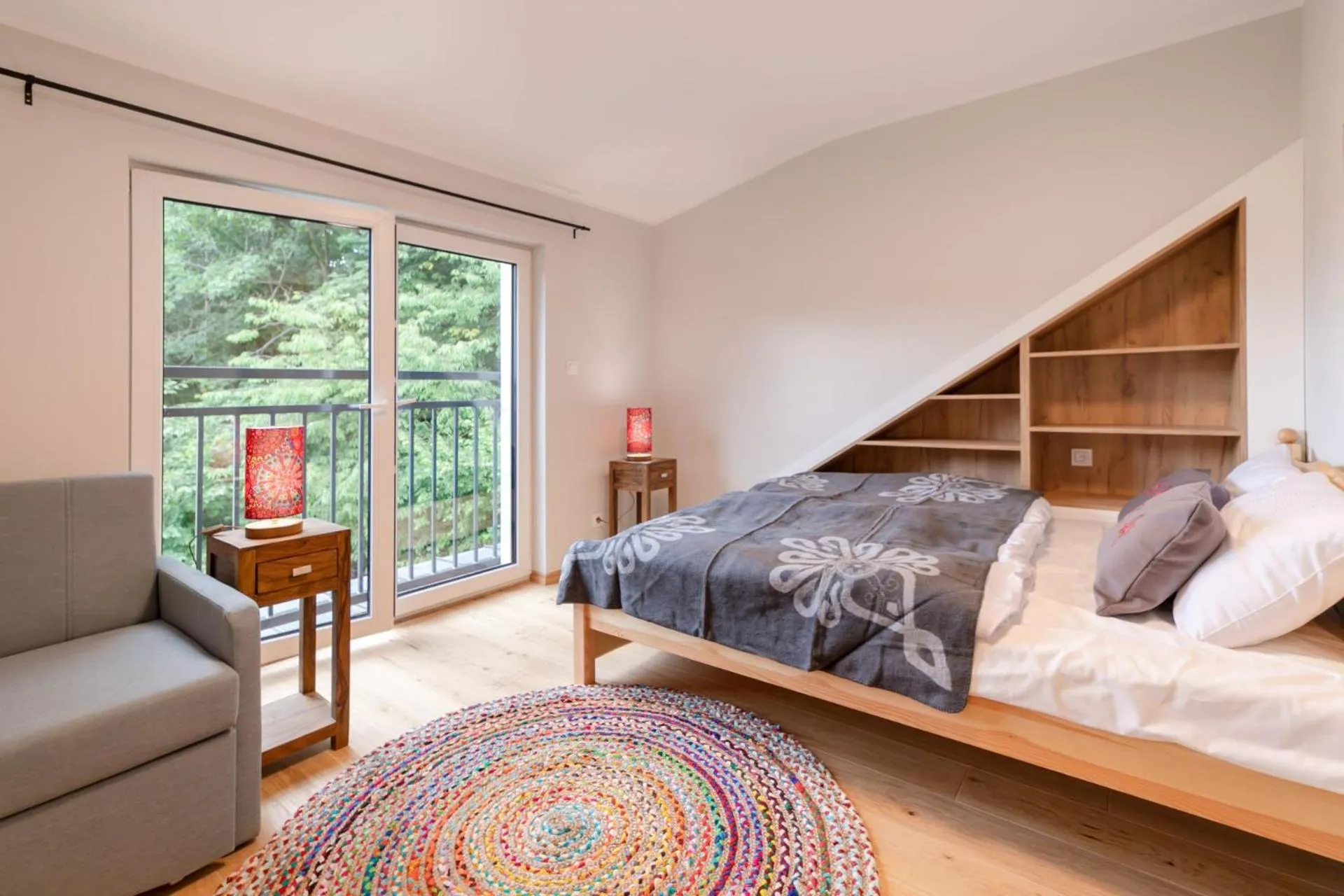 Bed in Apartamenty Pod Stokiem 200 m do kolejki Na Skrzyczne - szczyrk apartamenty