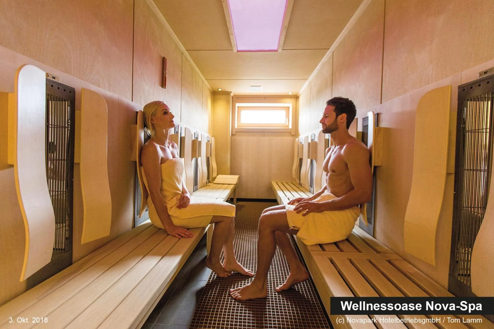 Sauna in NOVAPARK Flugzeughotel Graz