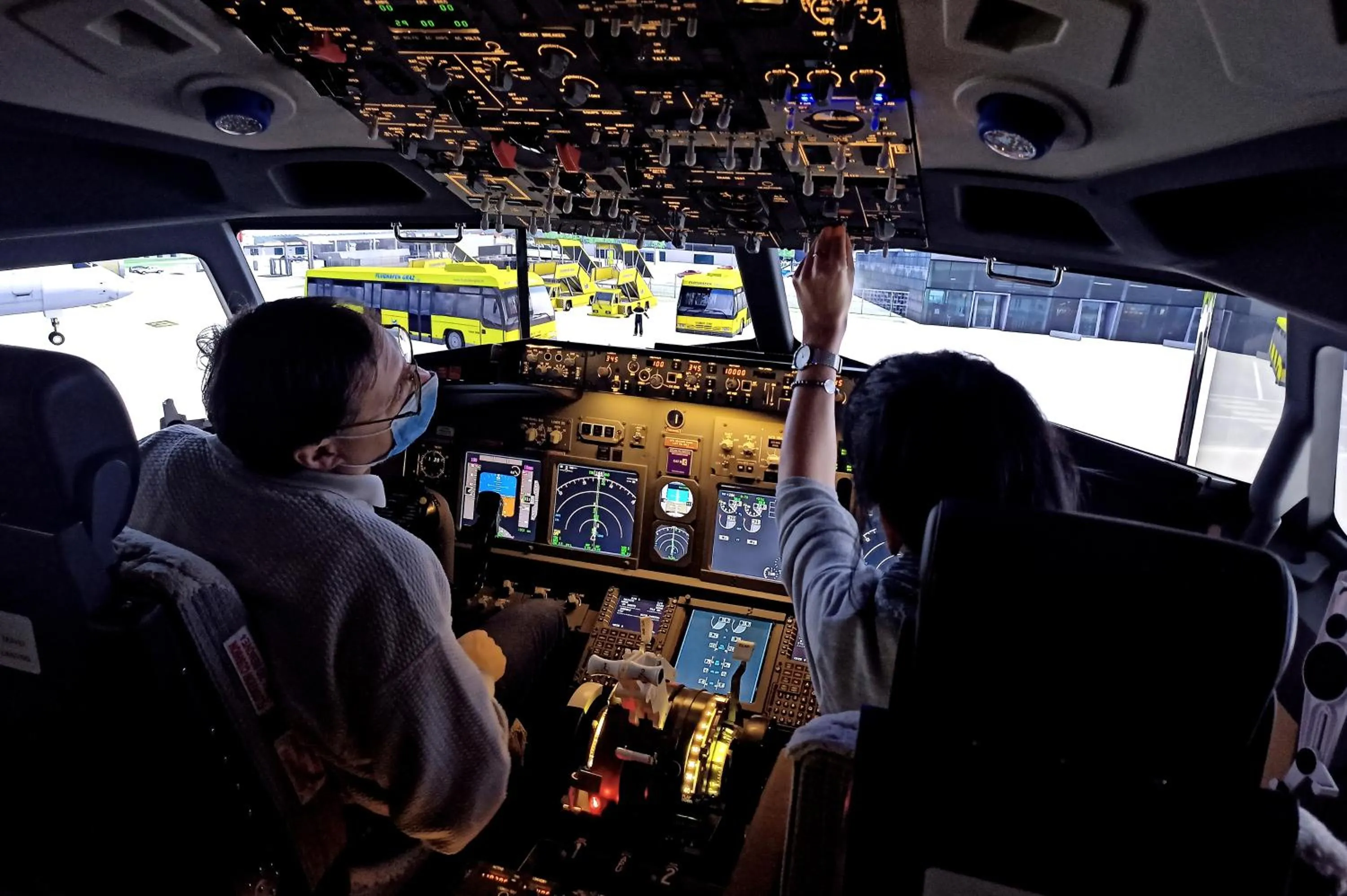 Decorative detail in NOVAPARK Flugzeughotel Graz