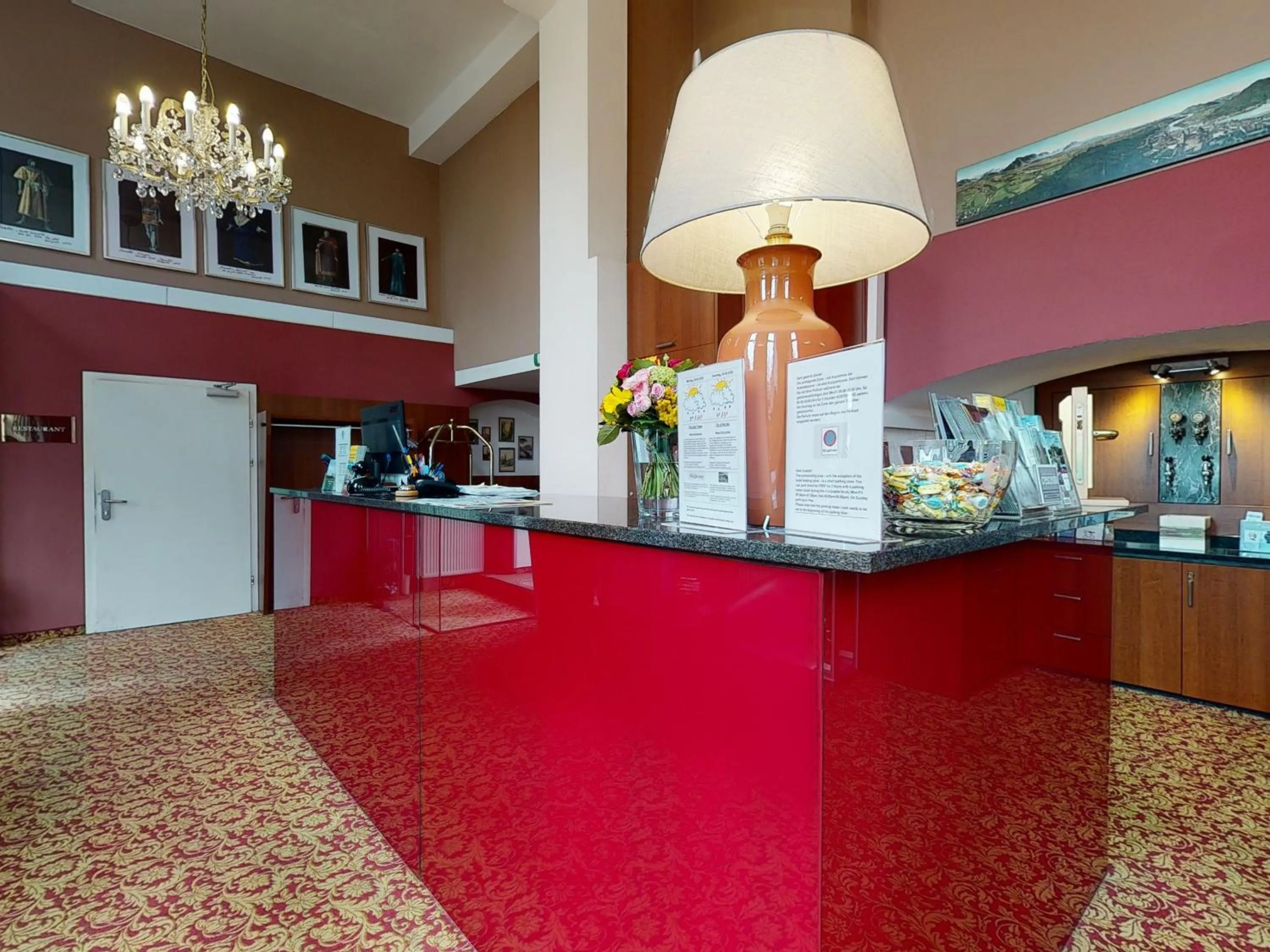 Lobby or reception in Hotel Via Roma