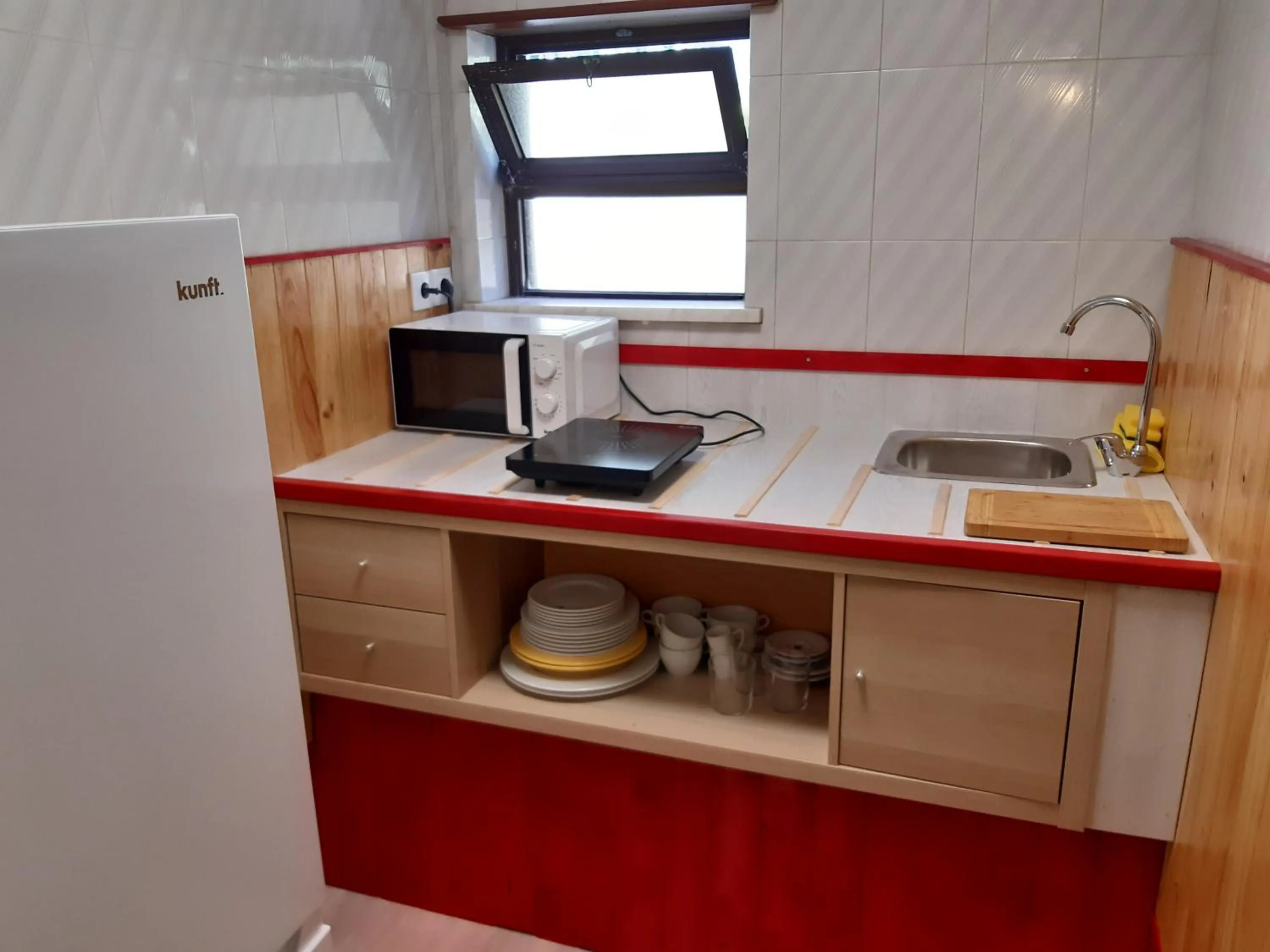 Kitchen or kitchenette in Hotel Verde Pinho Bed&Breakfast