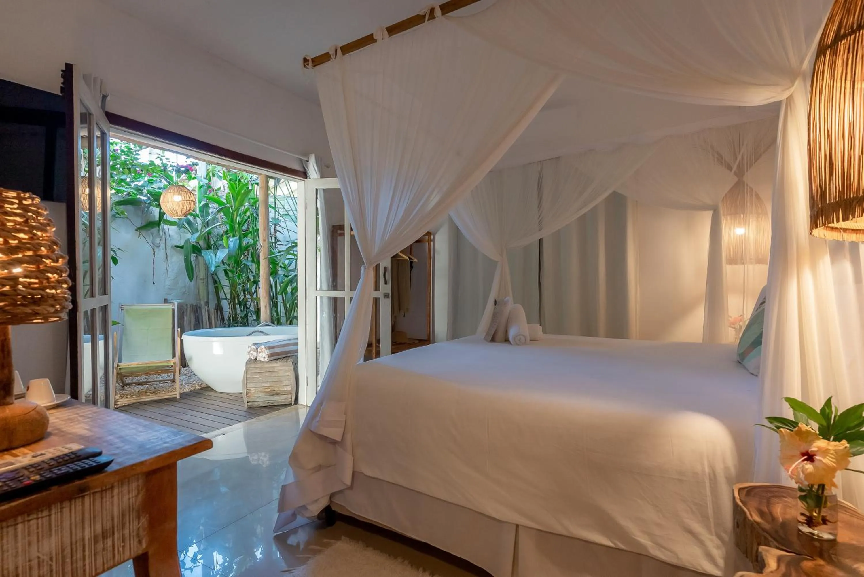 Bed in Pousada Bem Te Vi Trancoso