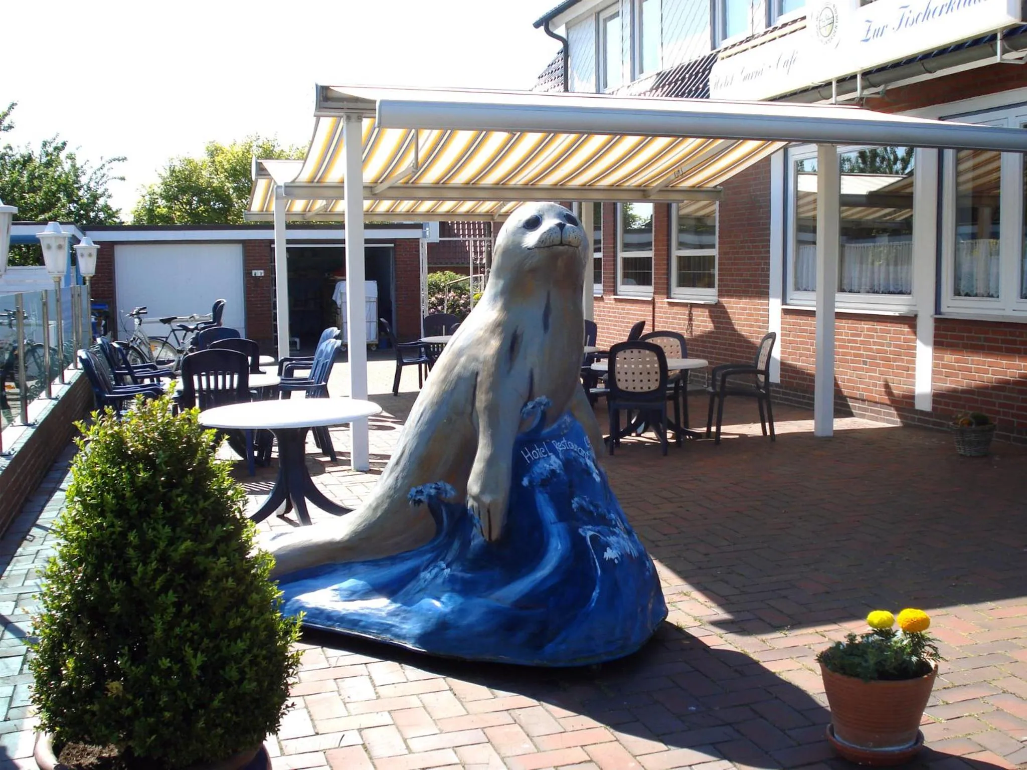 Patio in Hotel Zur Fischerklause