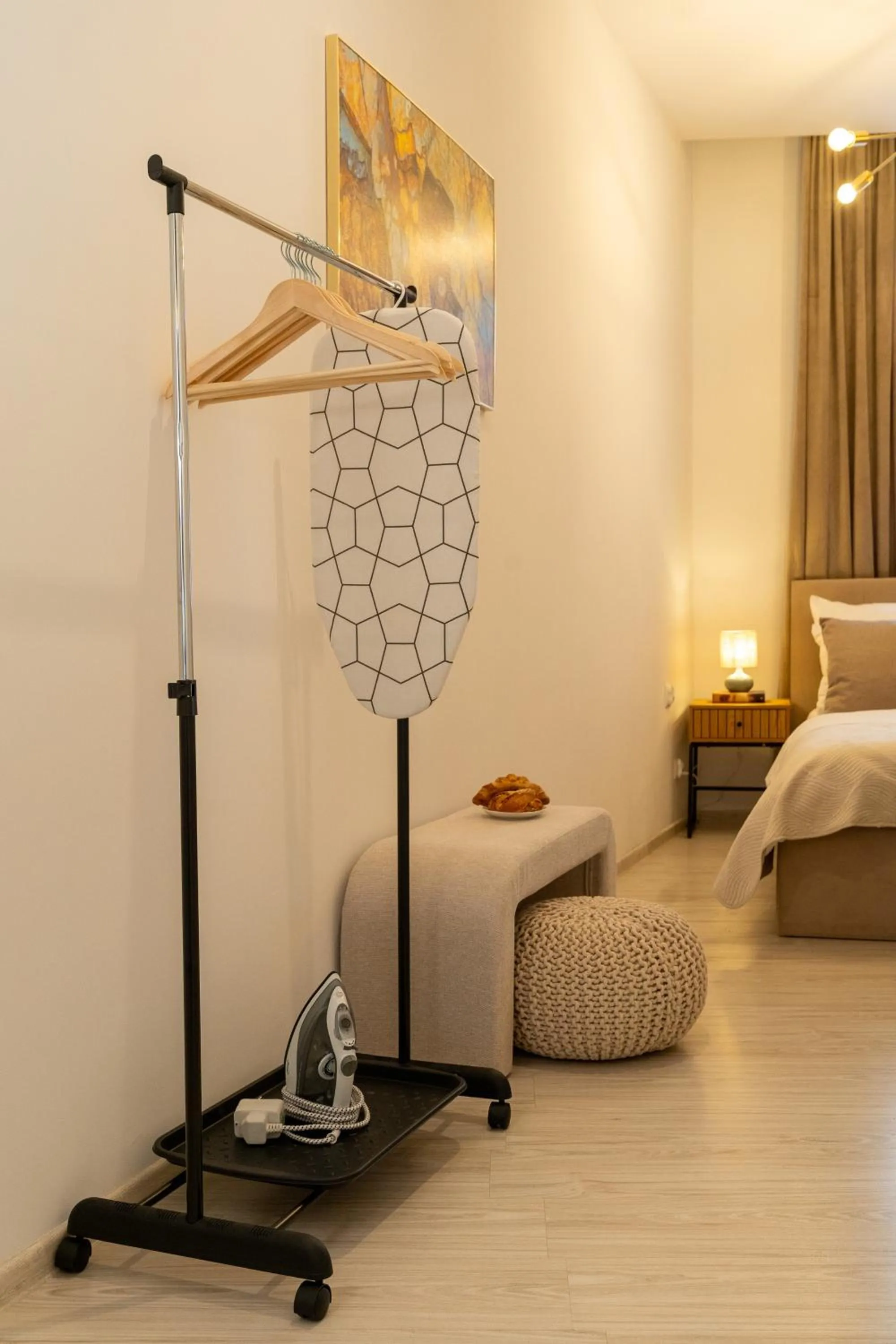 Decorative detail, Bed in Kazimierz Residence Apartments by Staymoovers