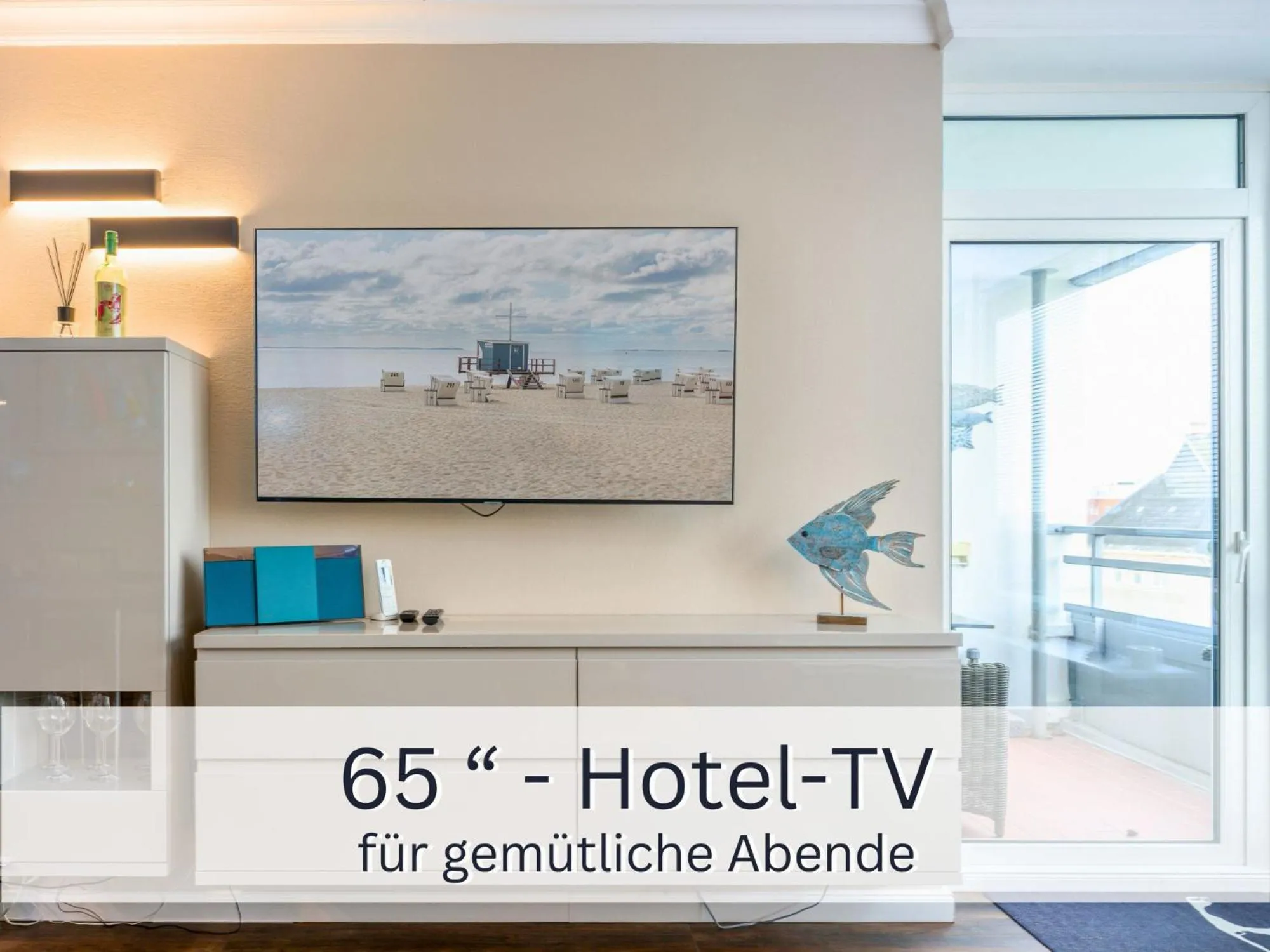 Skriien Mö TOP-Fewo 4 Sterne 5 Min zum Strand Balkon 2 SZ TG Zentrum