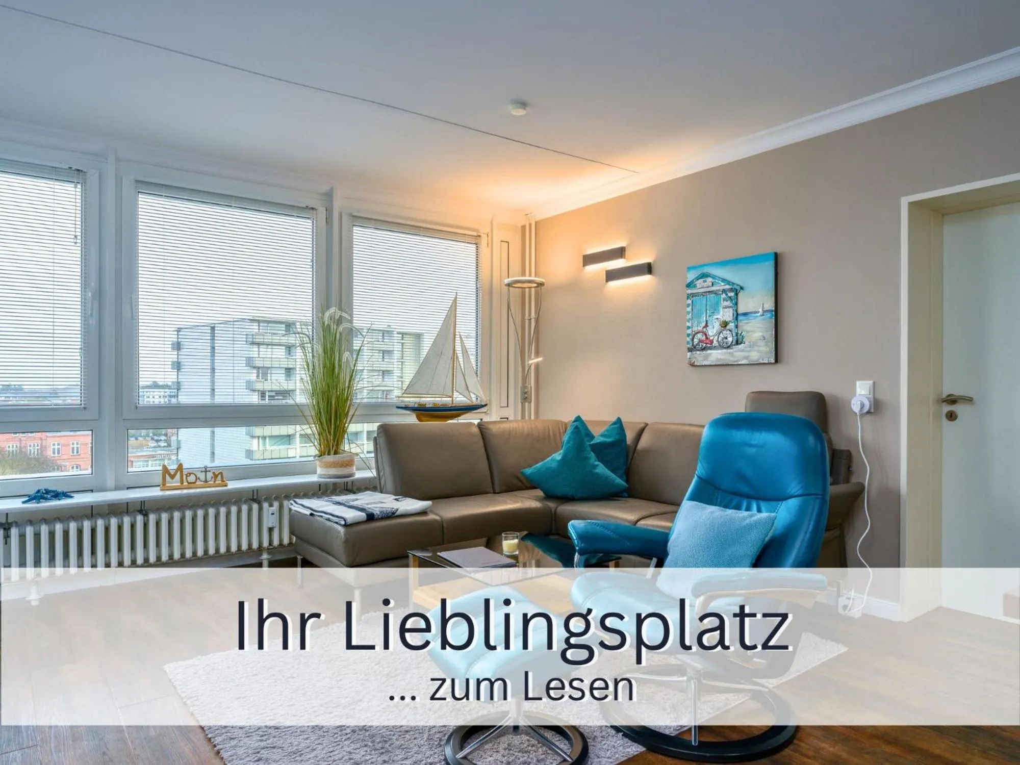 Skriien Mö TOP-Fewo 4 Sterne 5 Min zum Strand Balkon 2 SZ TG Zentrum