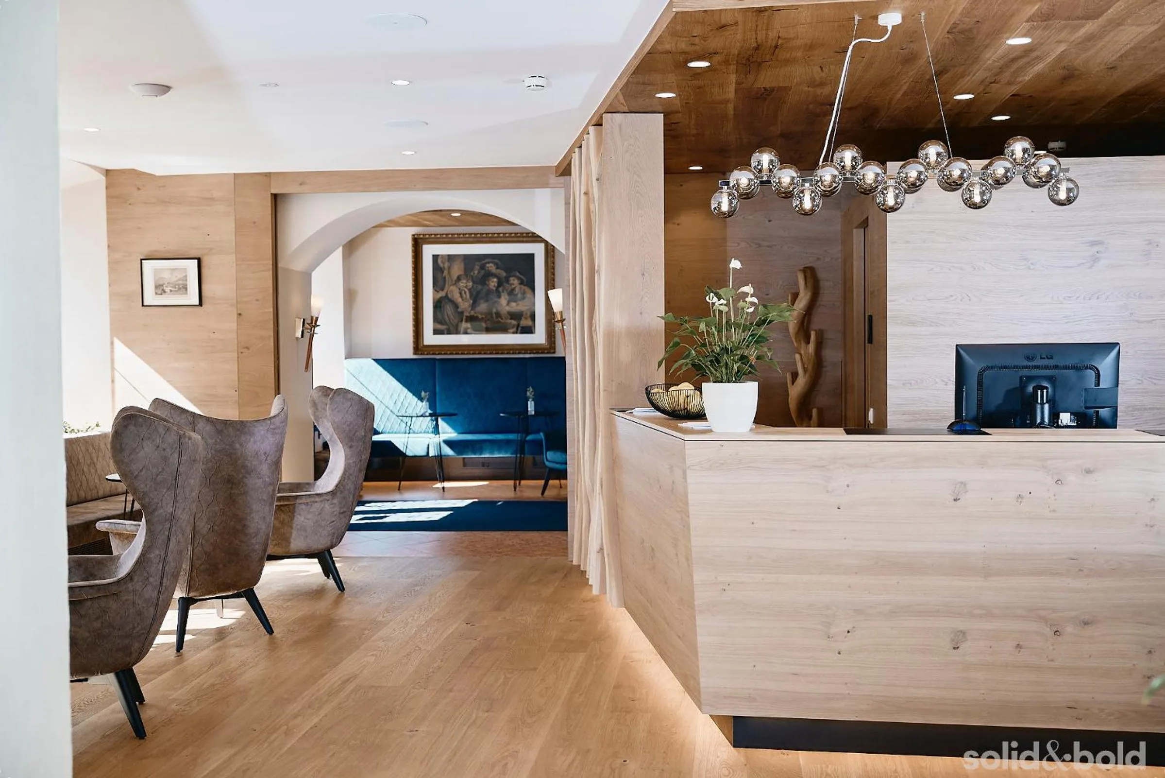 Lobby or reception in Hotel Weisser Hirsch