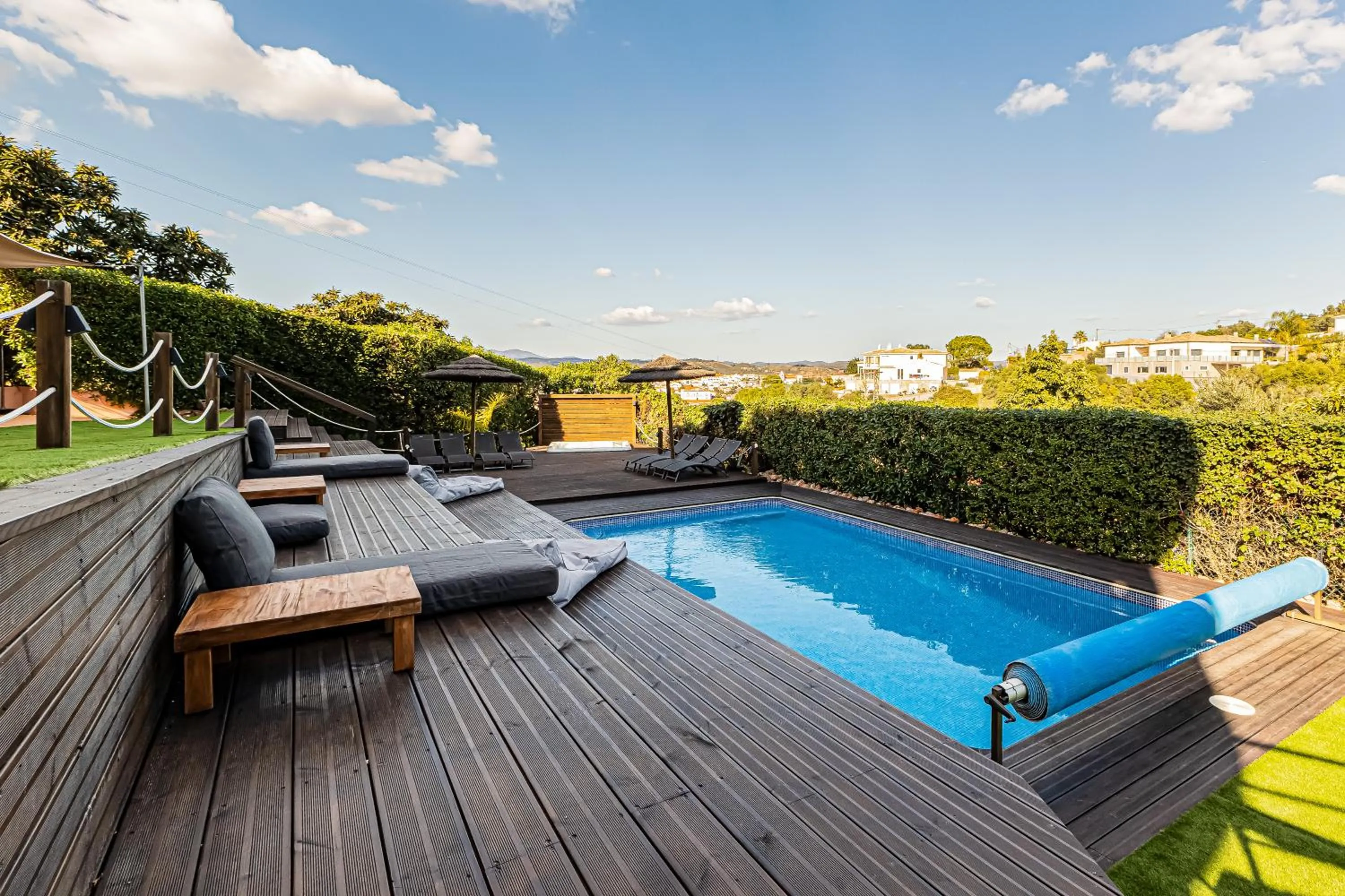 Pool view in Villa Arade Riverside - Jacuzzi and Heated Pool by AlgarStays