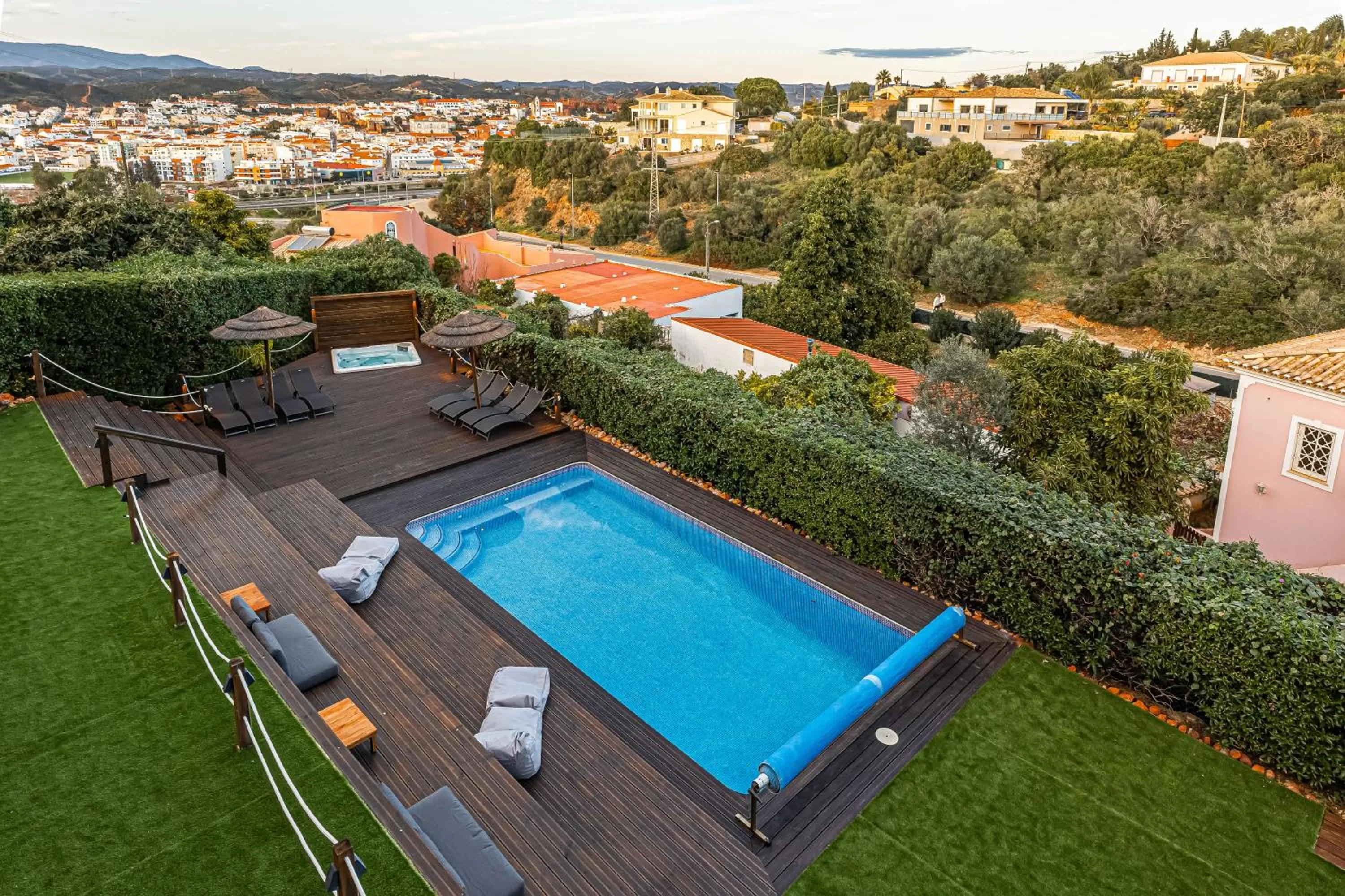 City view in Villa Arade Riverside - Jacuzzi and Heated Pool by AlgarStays