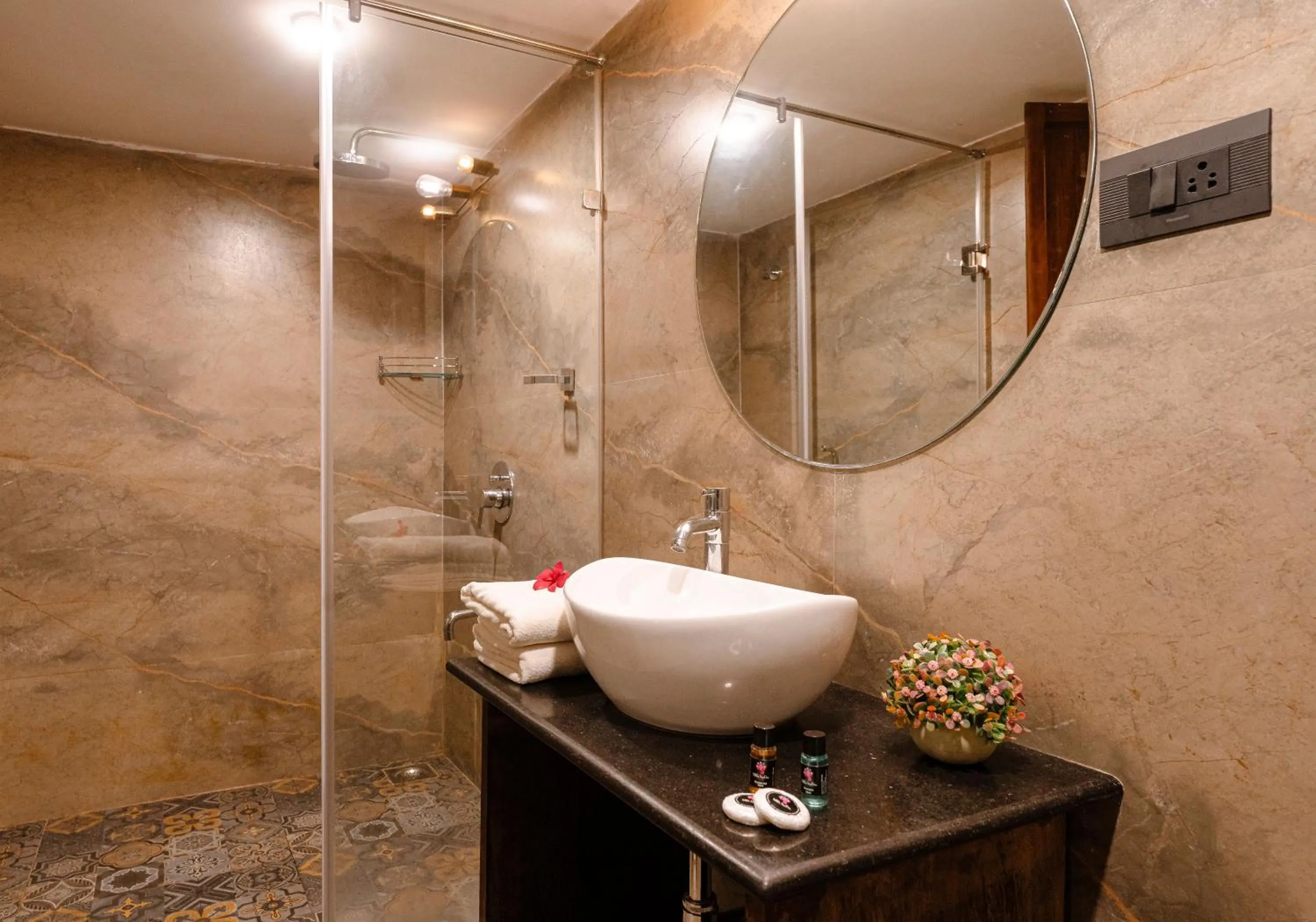 Bathroom in Little India Beach Cottages