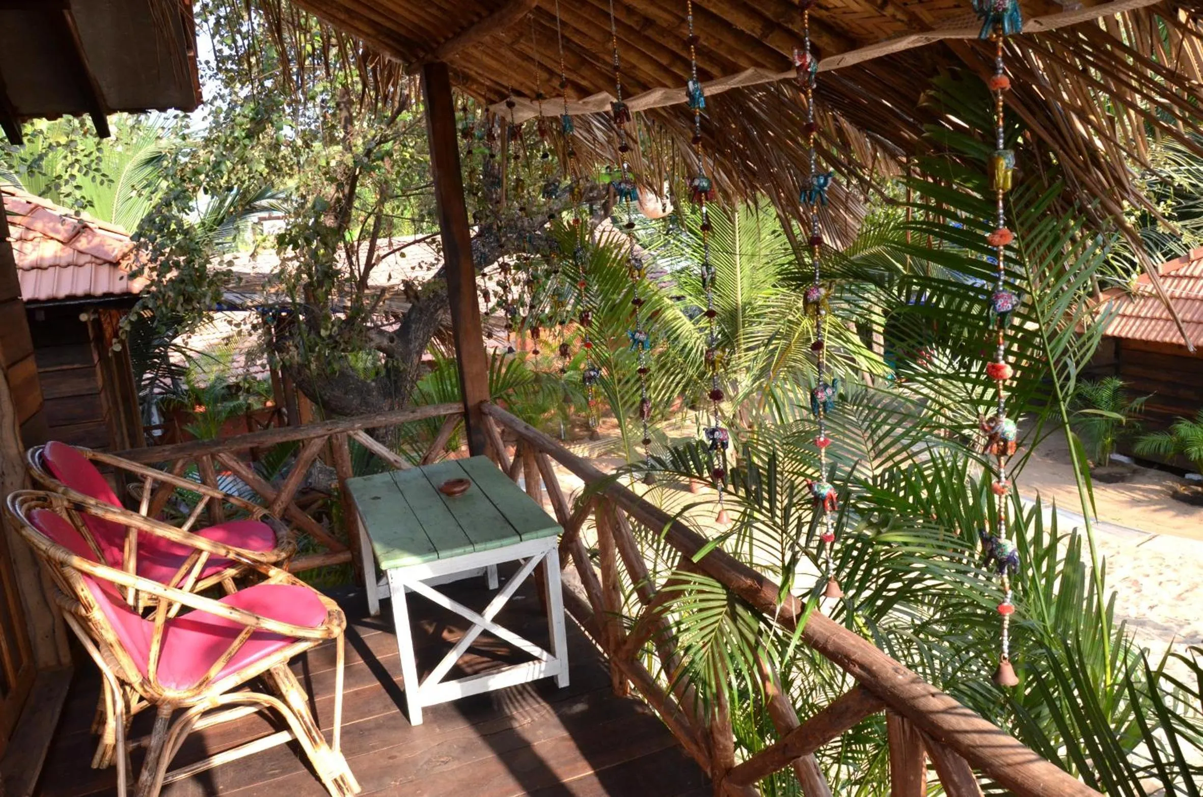 Balcony/Terrace in Little India Beach Cottages