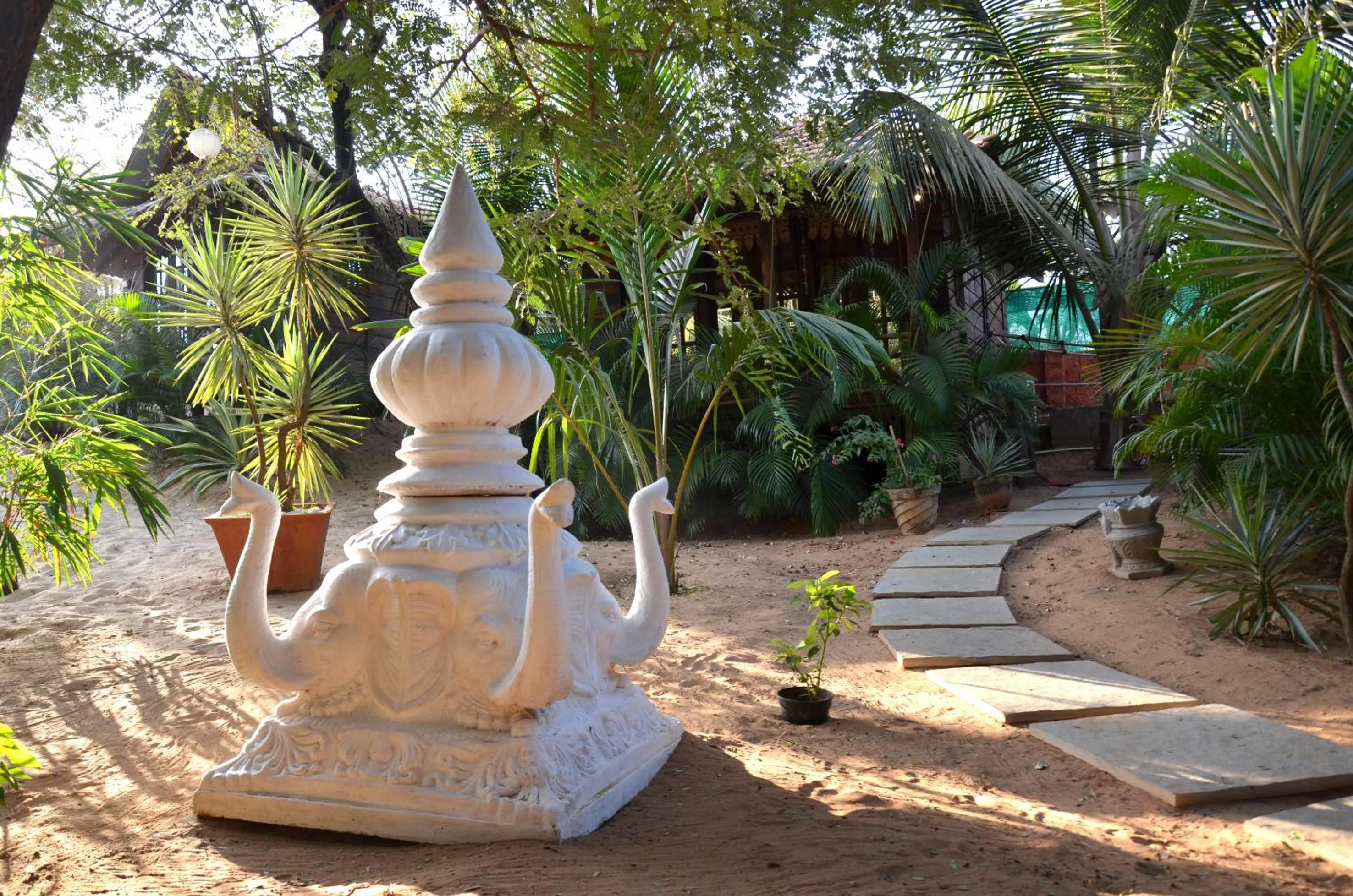 Garden in Little India Beach Cottages