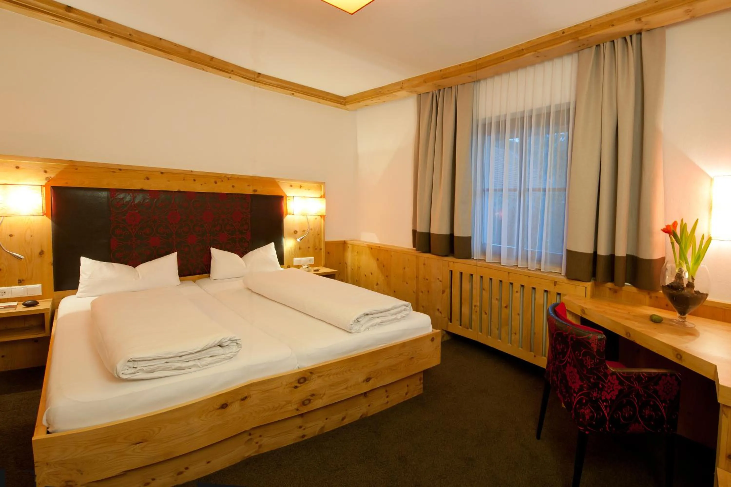 Bed in Hotel Bierwirt