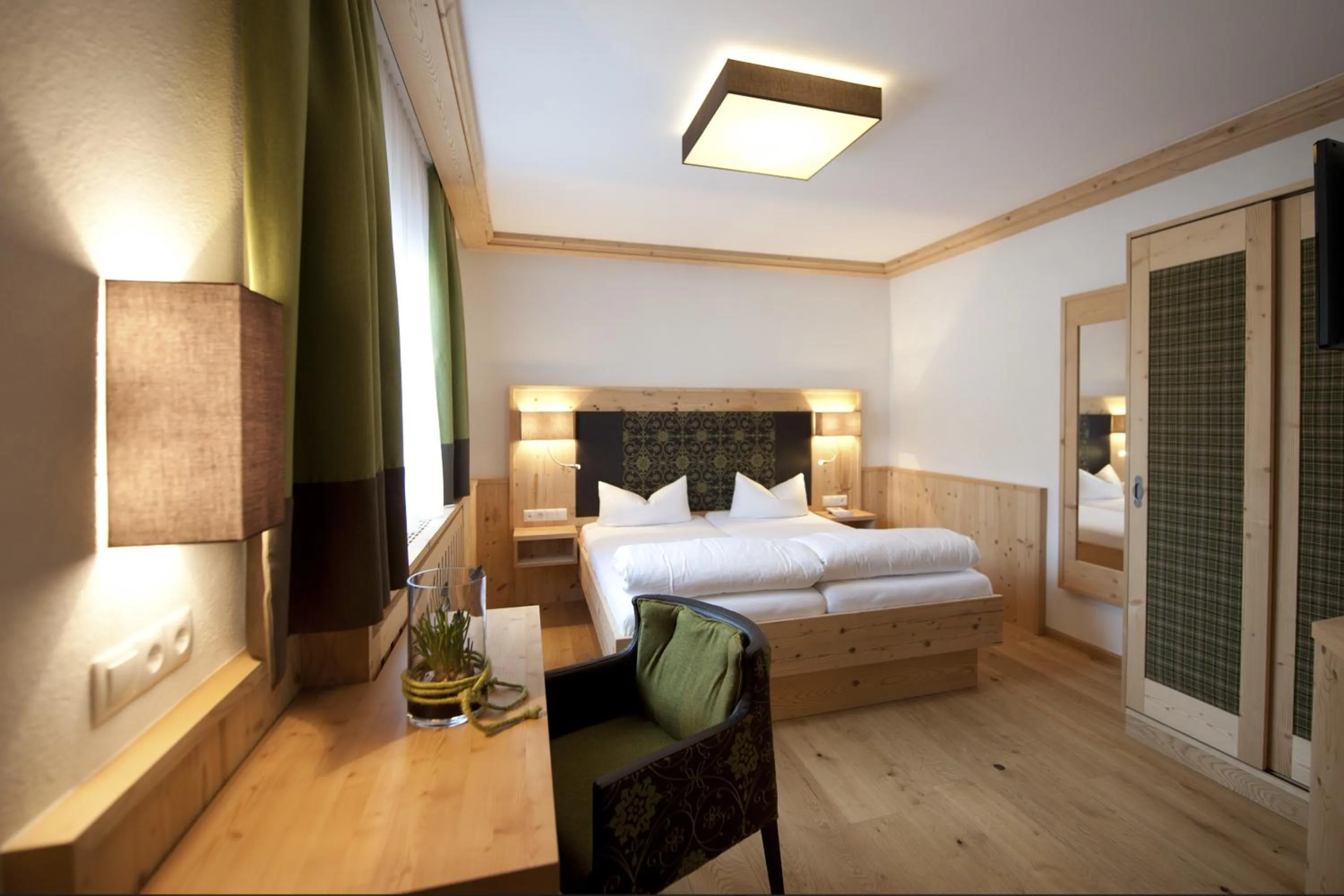 Decorative detail, Bed in Hotel Bierwirt