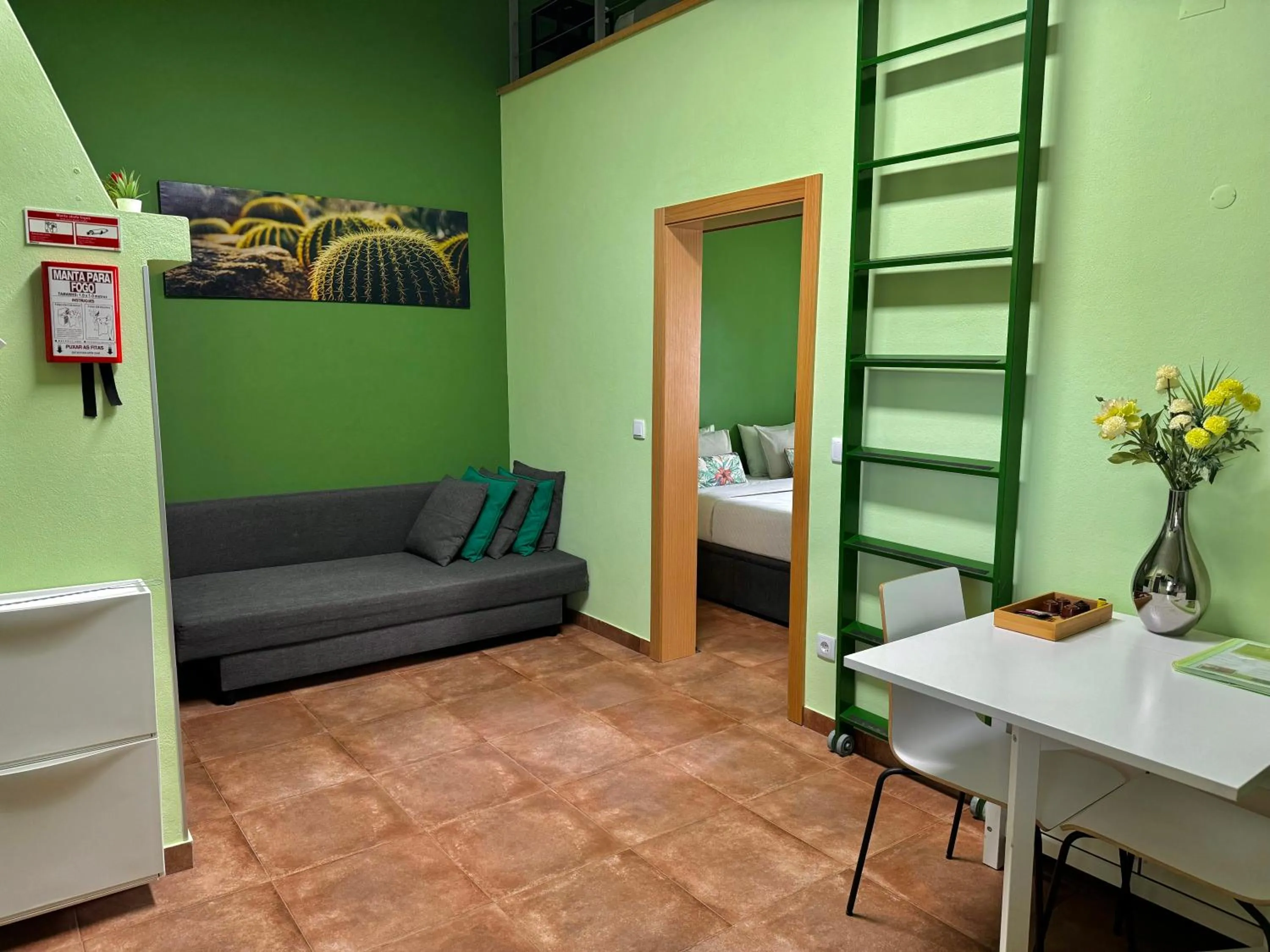 Living room, Bed in DoAguaBoa