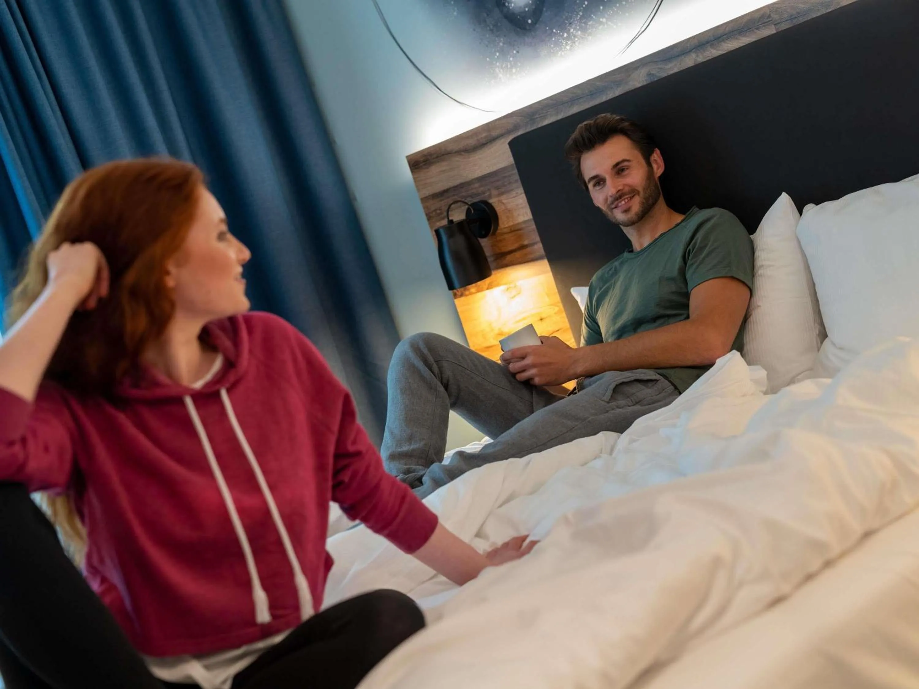 Bedroom, Bed in ibis Styles Hamburg Barmbek