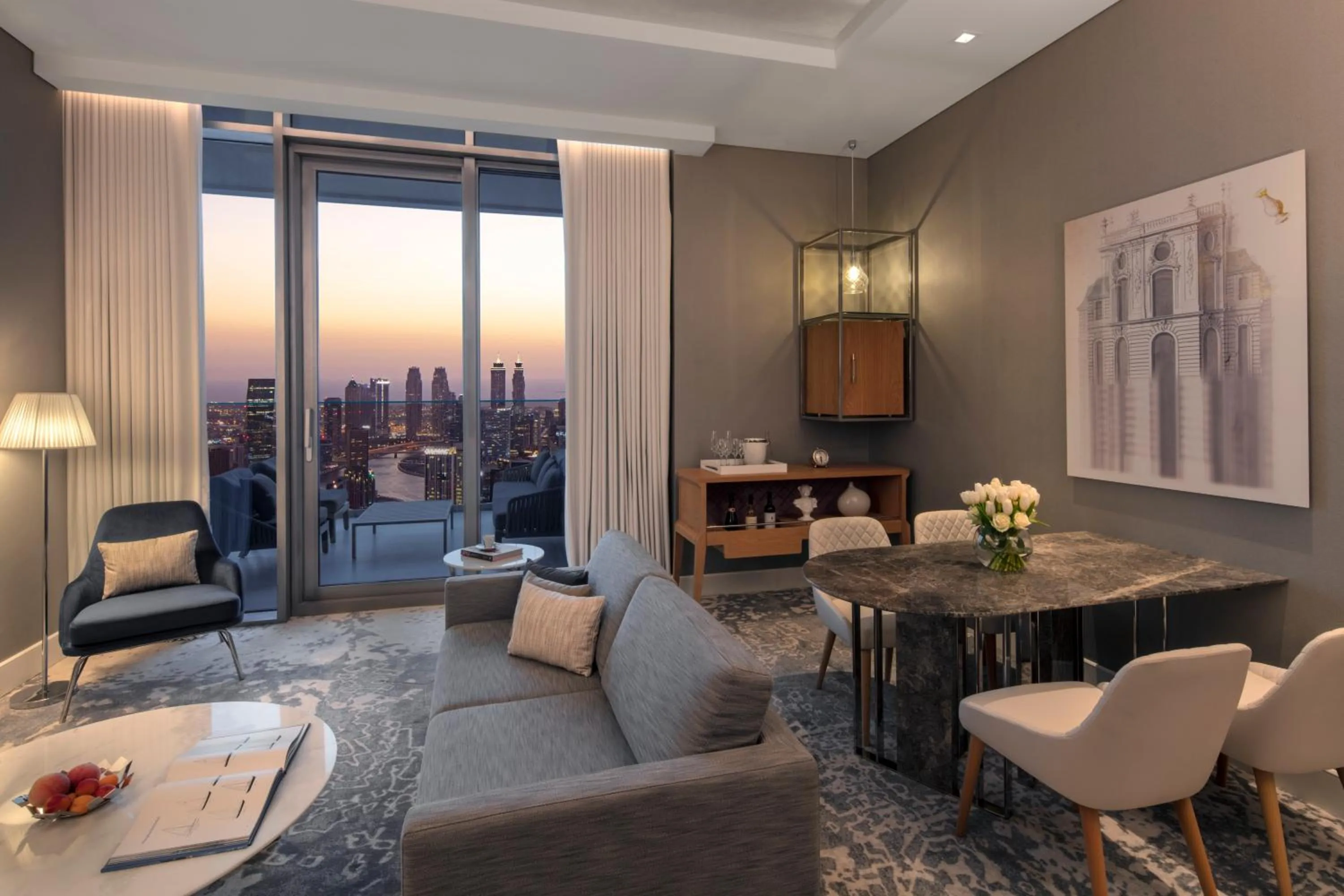 Living room in SLS Dubai Hotel & Residences