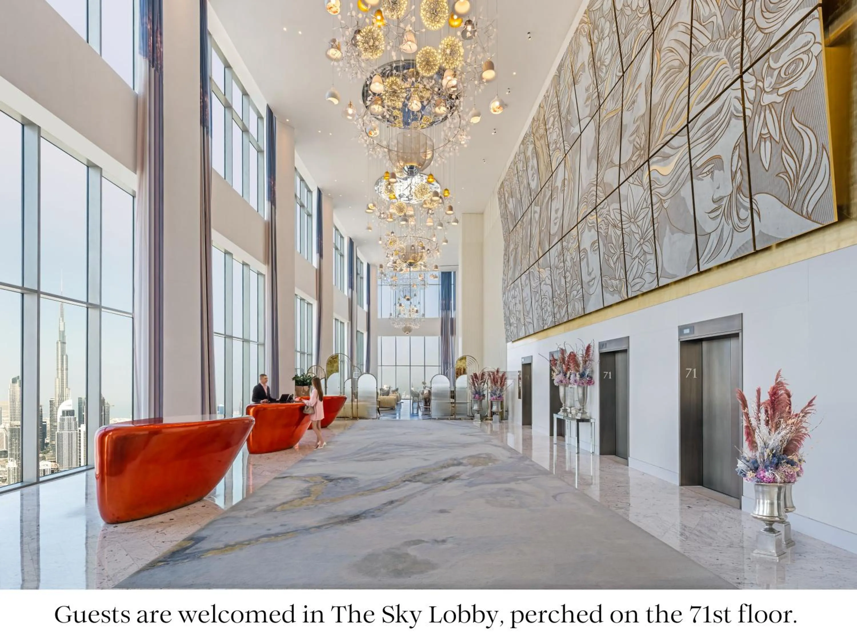 Lobby or reception in SLS Dubai Hotel & Residences