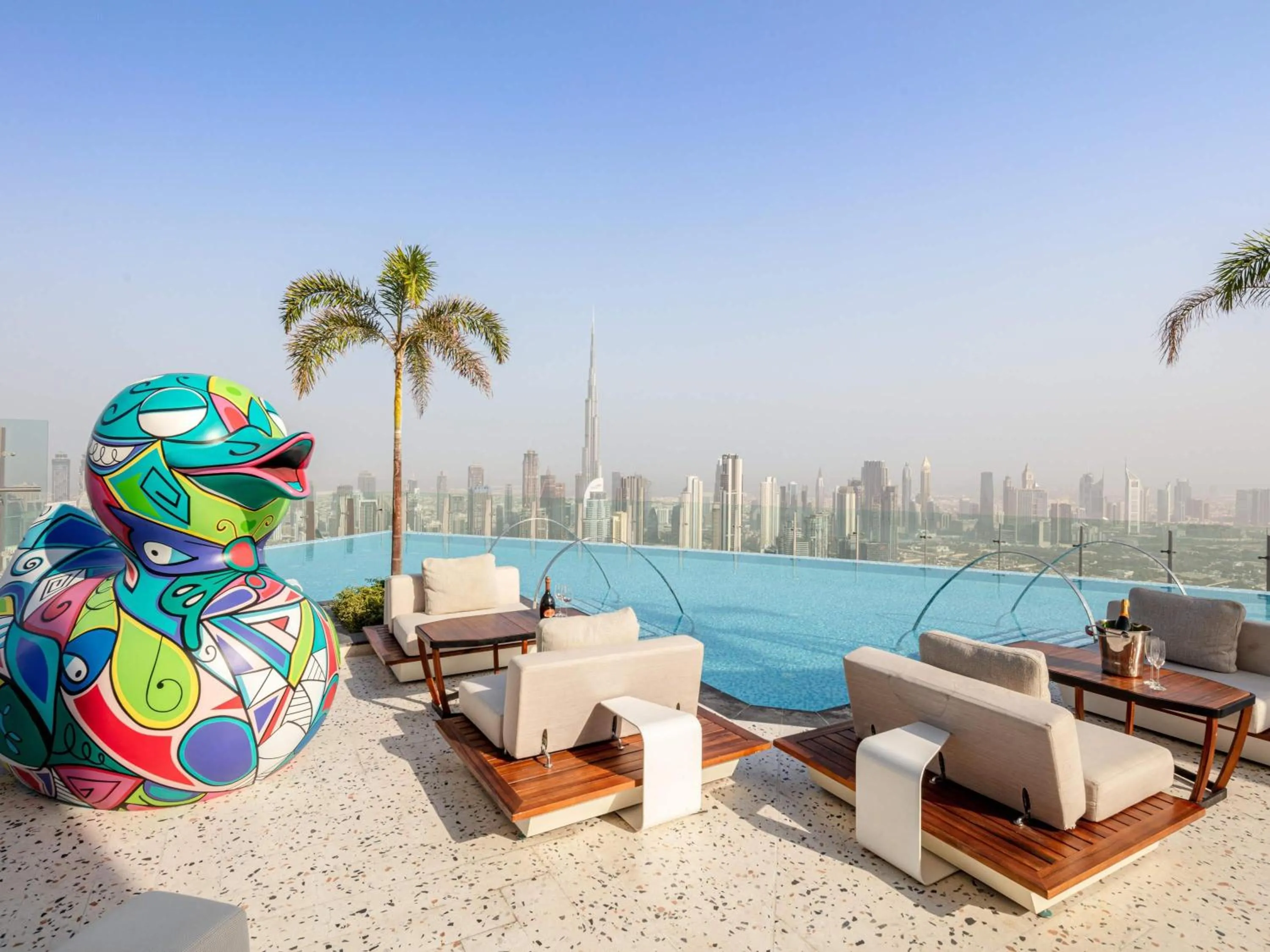 Pool view in SLS Dubai Hotel & Residences