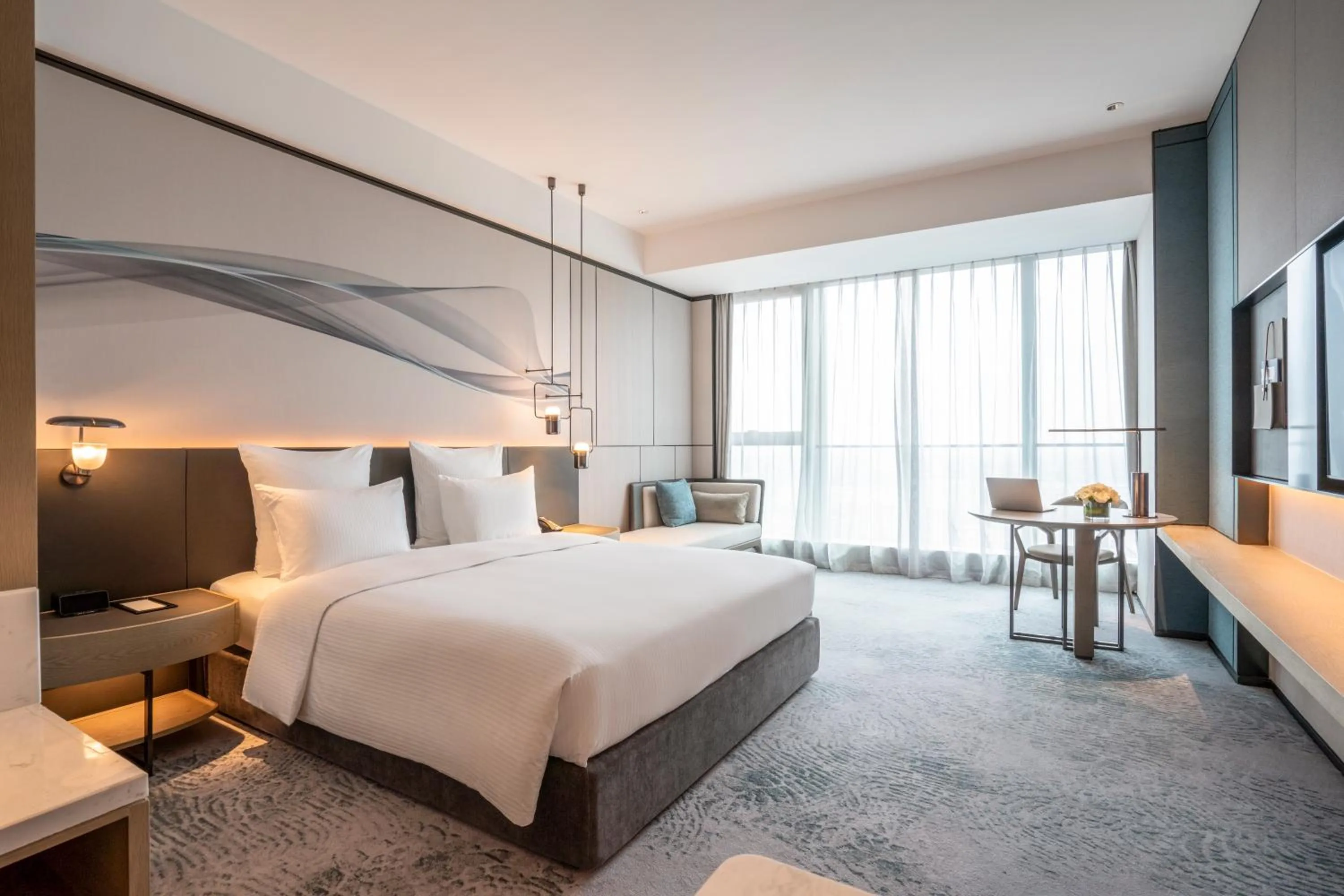 Photo of the whole room, Bed in Pullman Jiaxing Pinghu Excellence