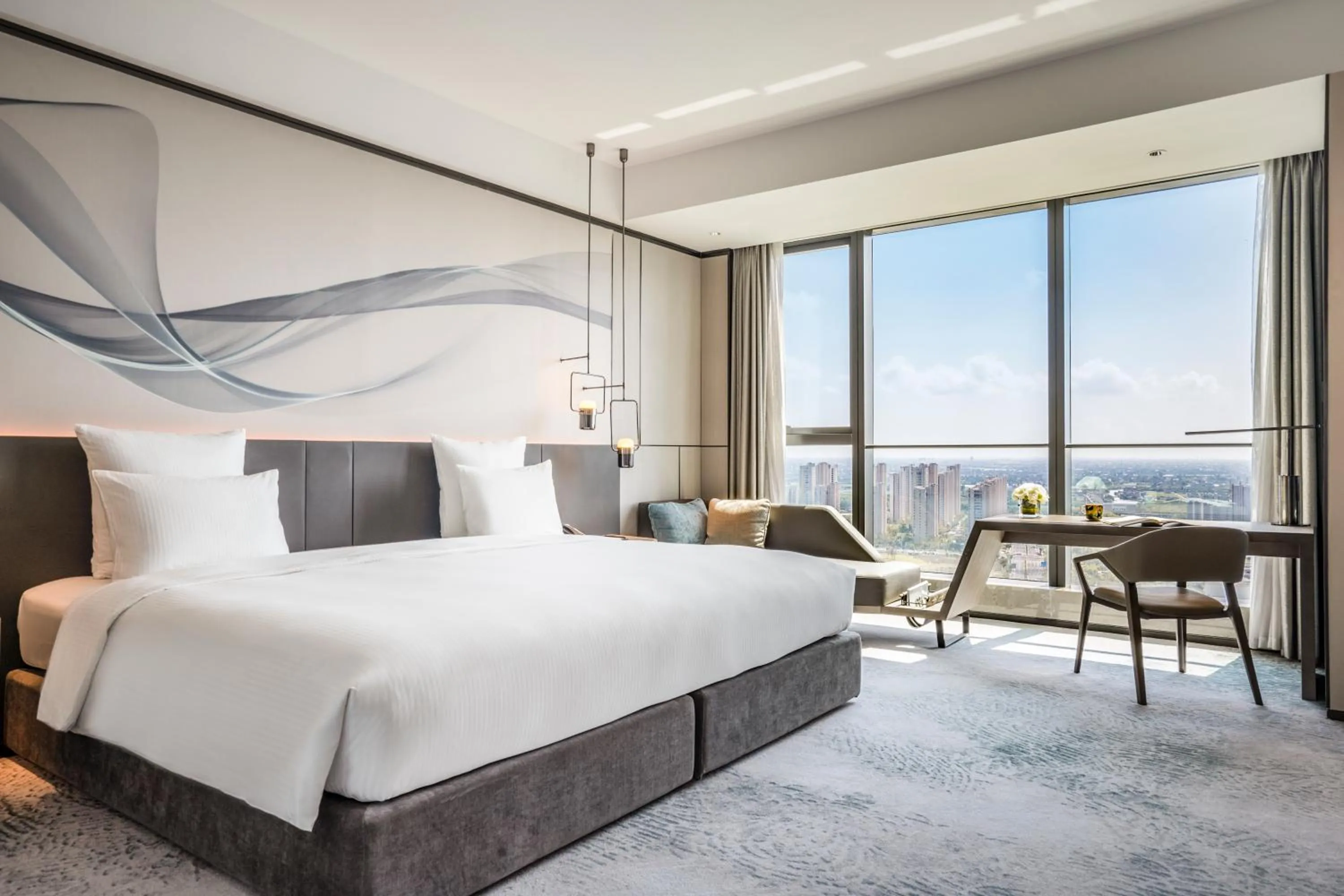 City view, Bed in Pullman Jiaxing Pinghu Excellence