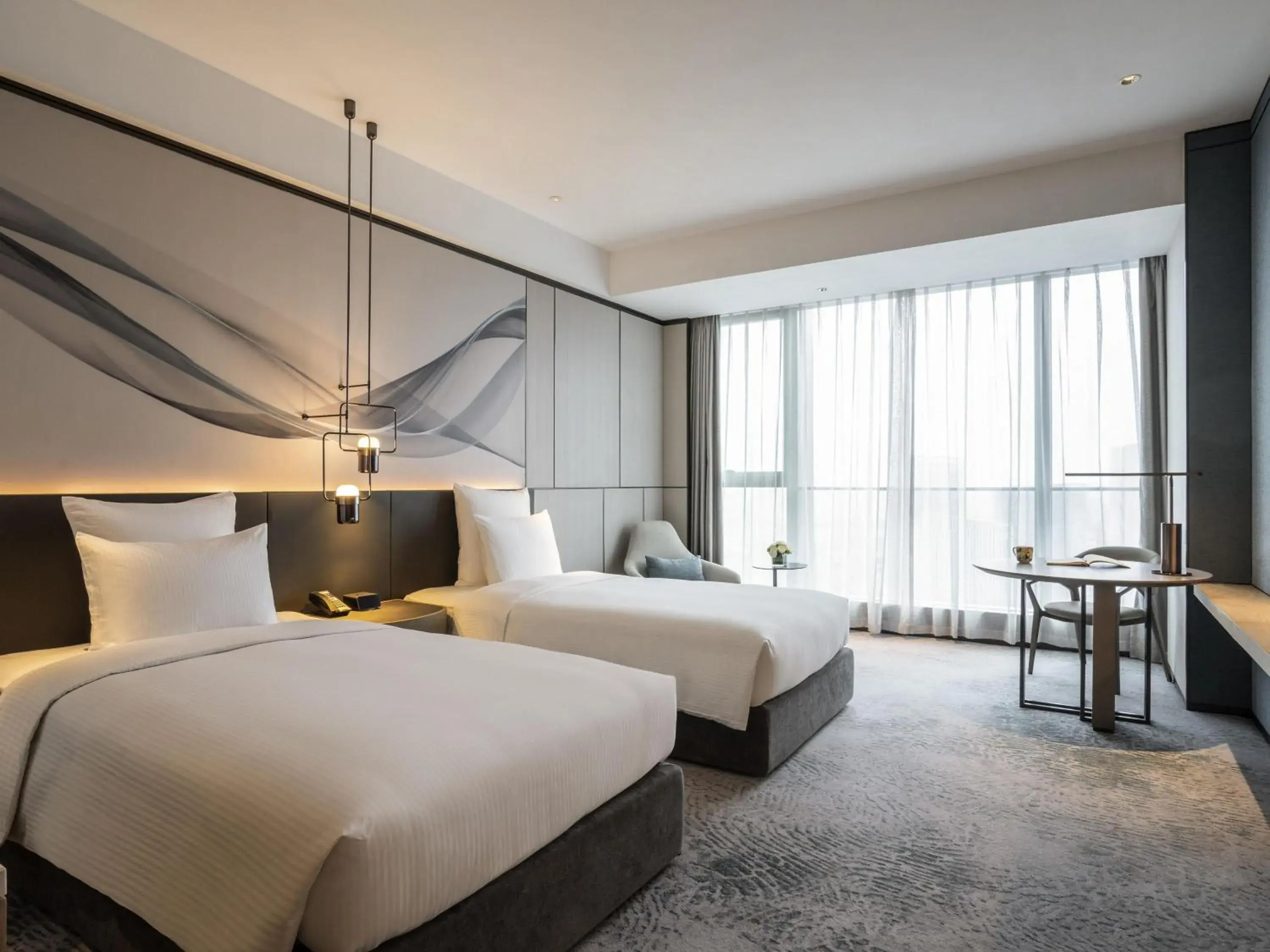 Superior Twin Room with City View in Pullman Jiaxing Pinghu Excellence Superior Twin Room with City View in Pullman Jiaxing Pinghu Excellence