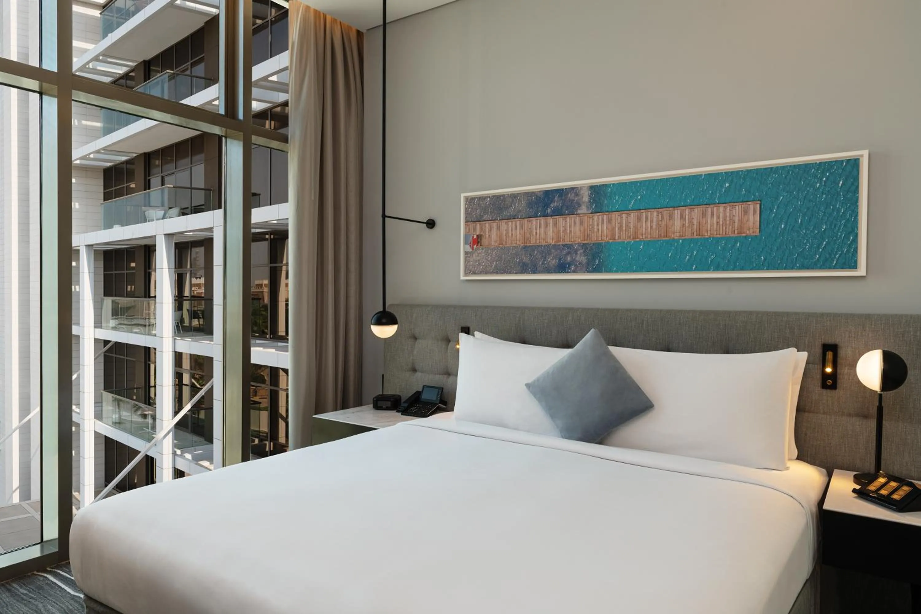 Bedroom, Bed in Th8 Palm Dubai Beach Resort Vignette Collection, an IHG hotel