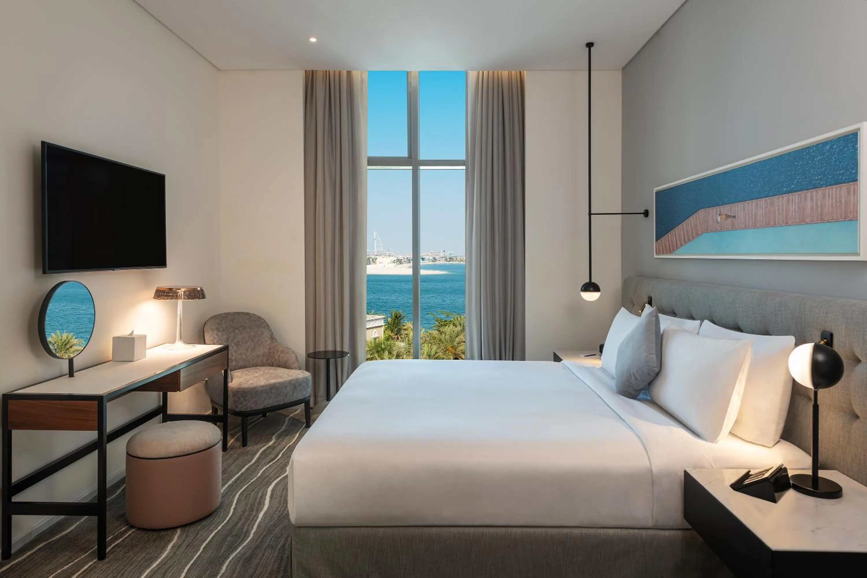 Bedroom, Bed in Th8 Palm Dubai Beach Resort Vignette Collection, an IHG hotel