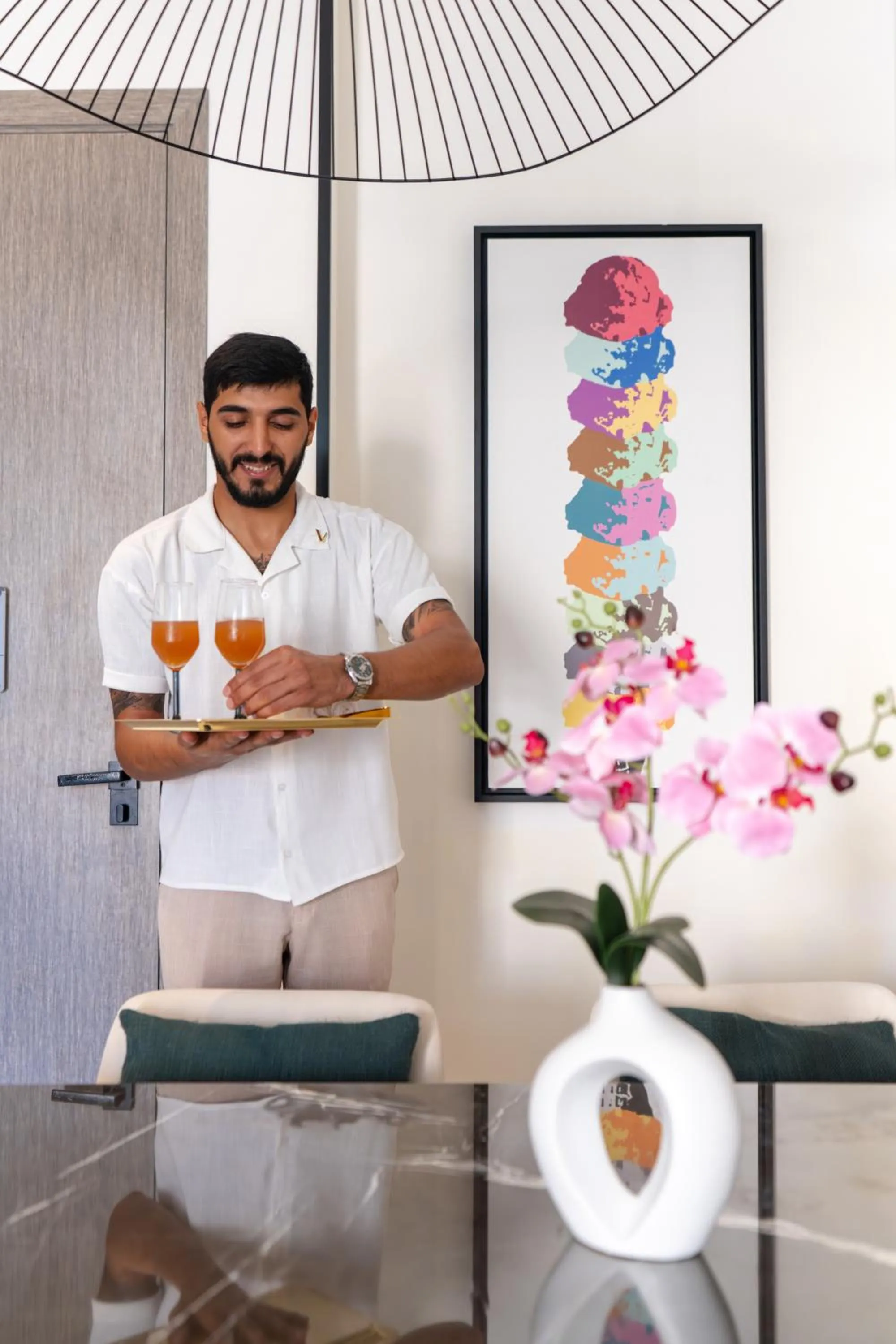 room service in Th8 Palm Dubai Beach Resort, Vignette Collection by IHG