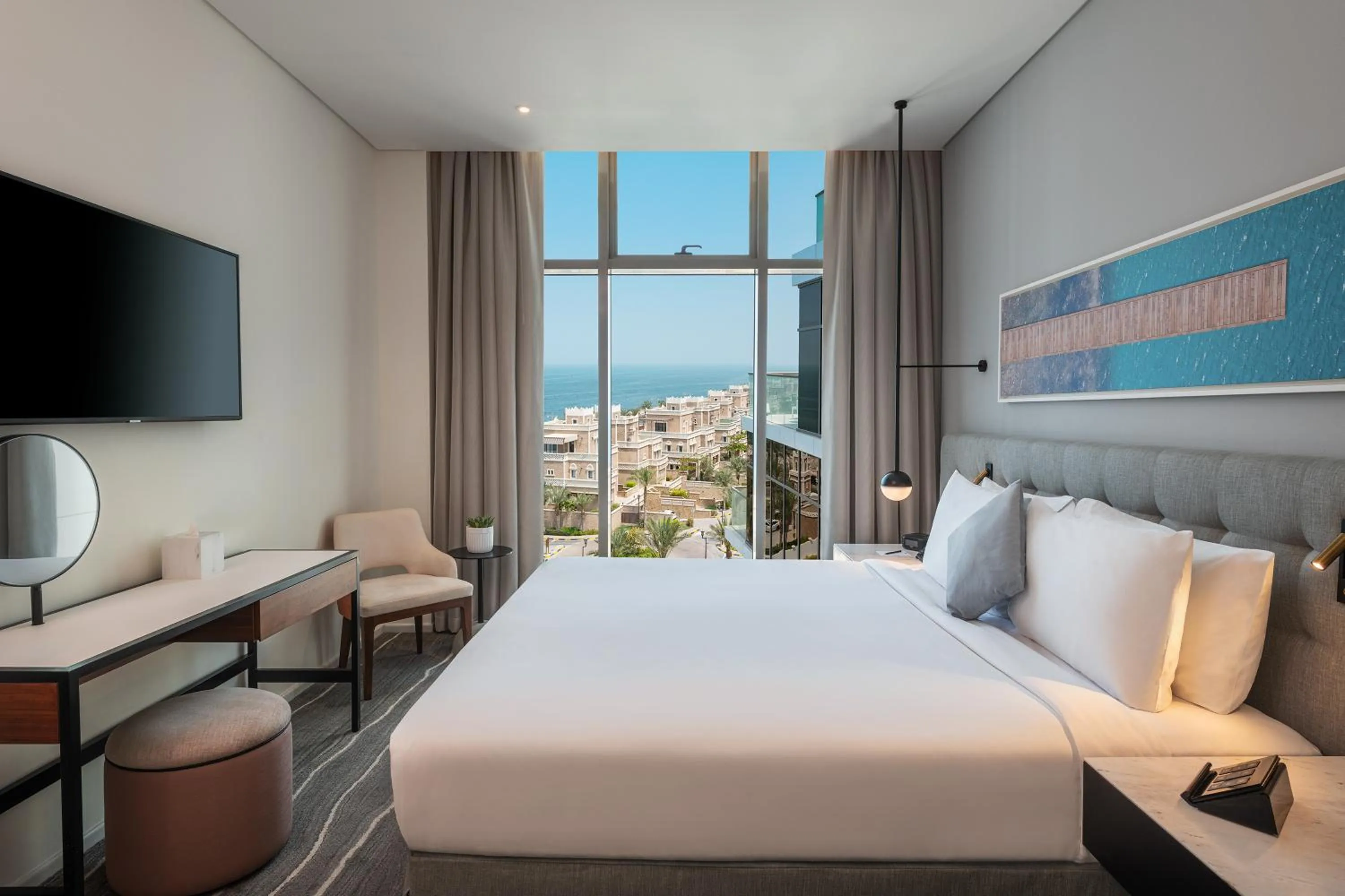 Bedroom, Bed in Th8 Palm Dubai Beach Resort Vignette Collection, an IHG hotel