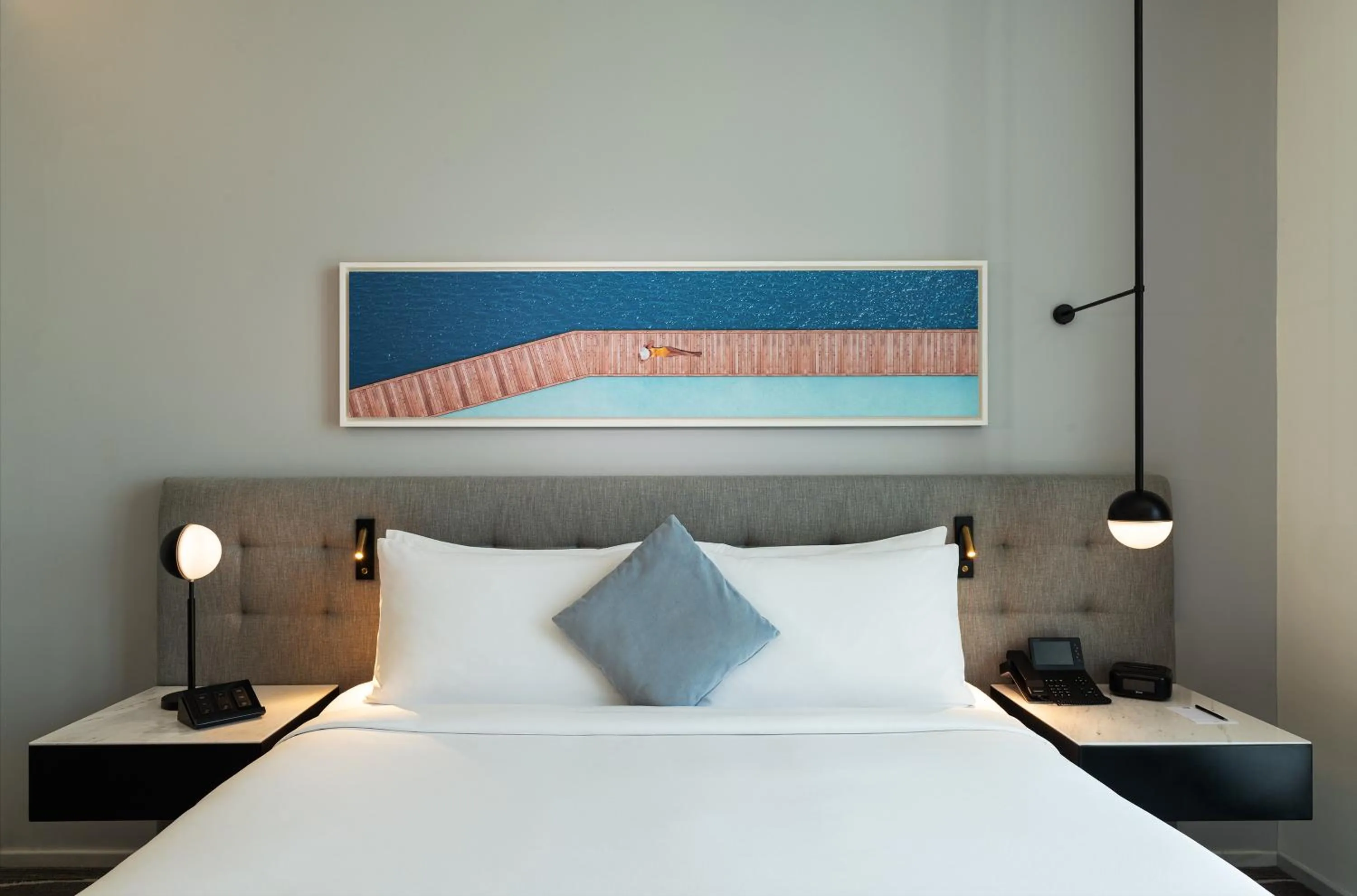 Bed in Th8 Palm Dubai Beach Resort, Vignette Collection by IHG