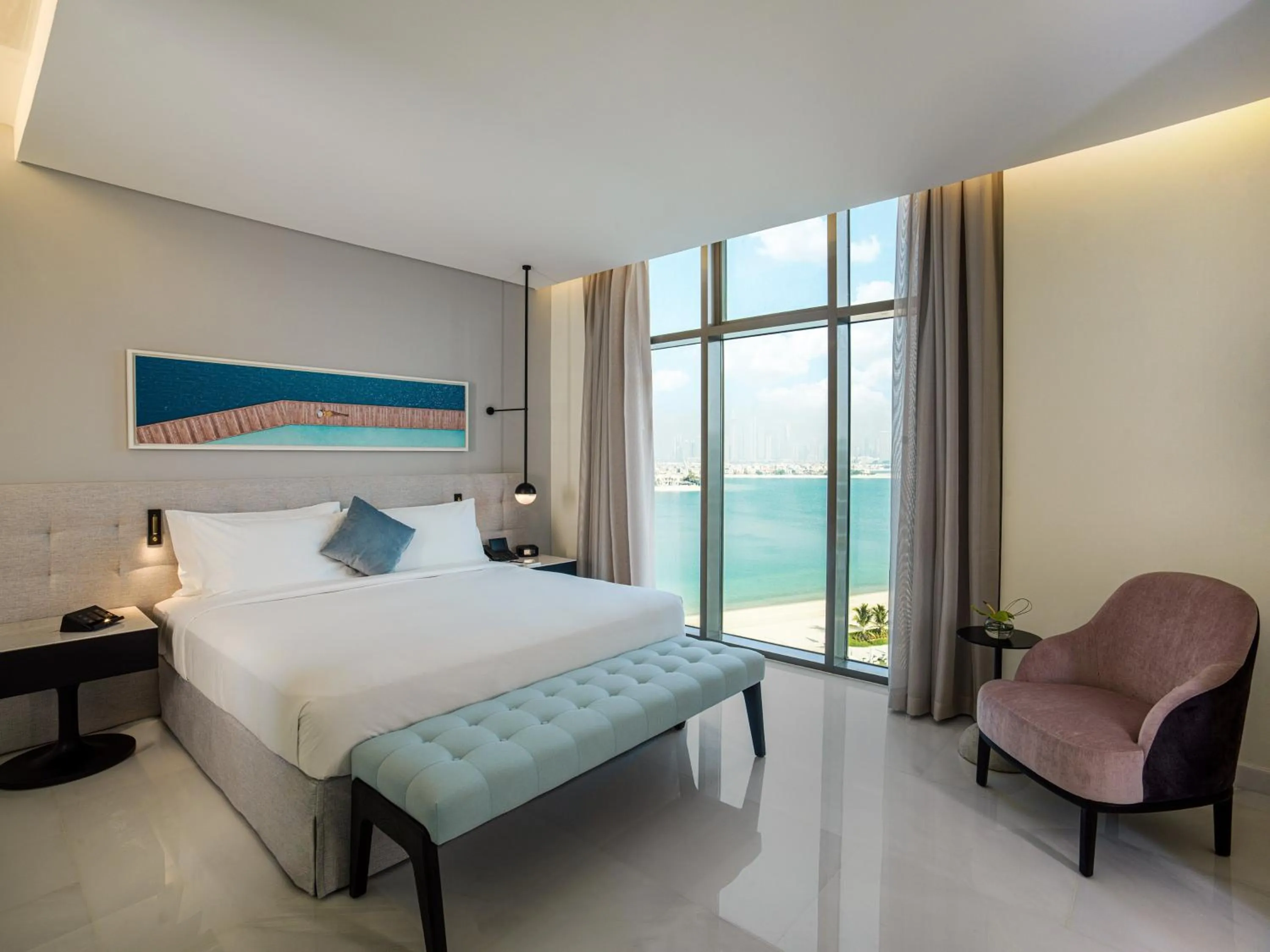 Photo of the whole room, Bed in Th8 Palm Dubai Beach Resort Vignette Collection, an IHG hotel