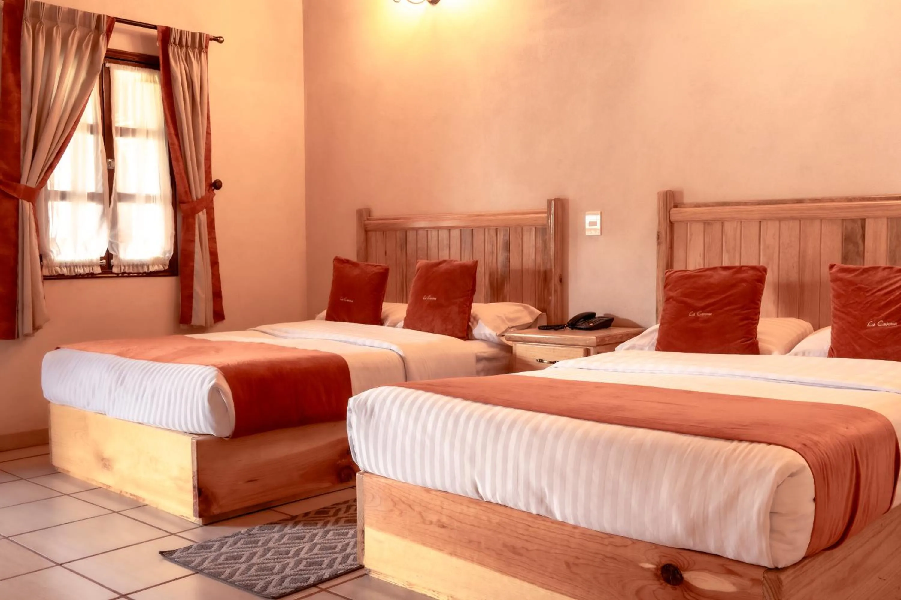 Double Room with Two Double Beds in Hotel La Casona