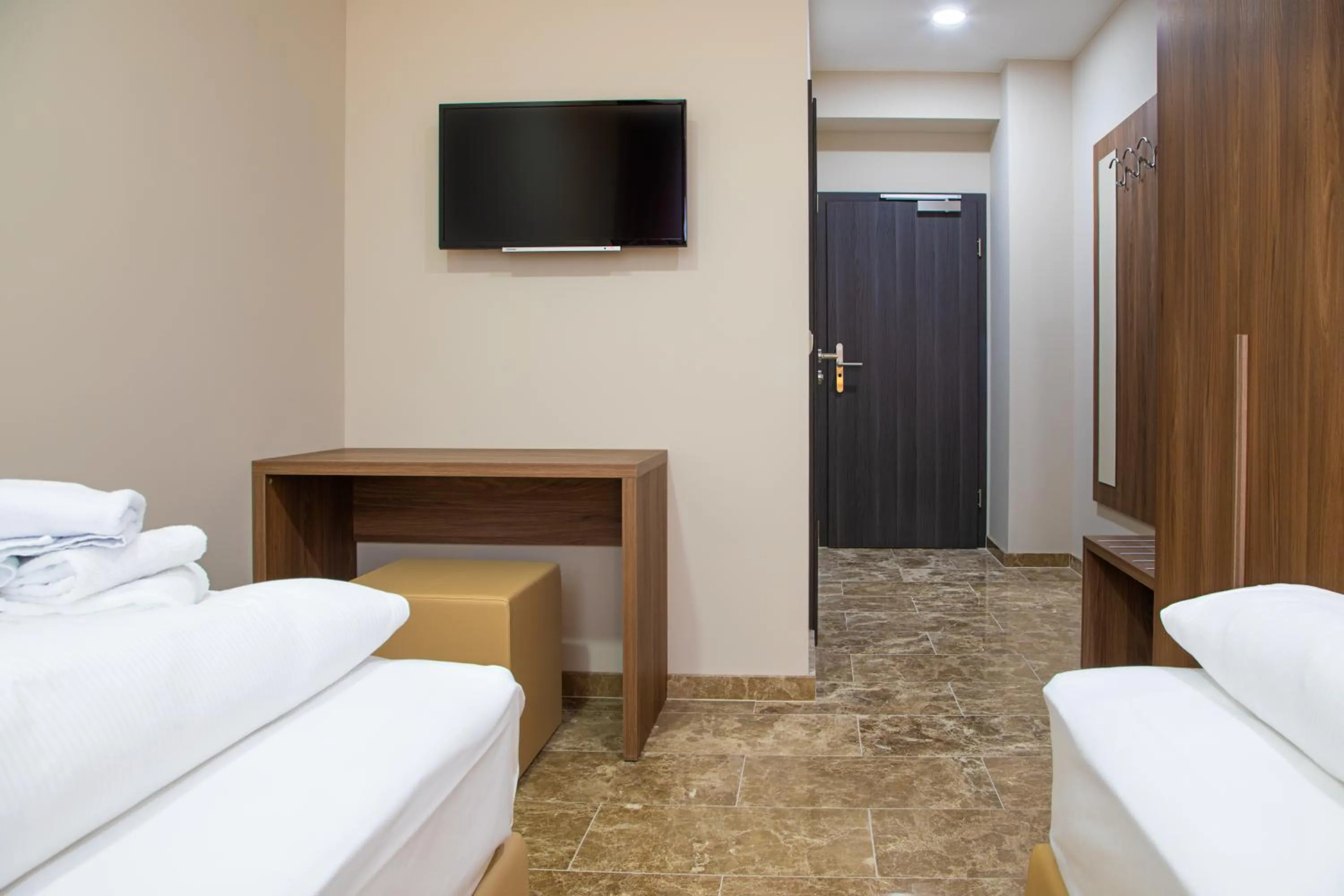 Bed in Work & Sleep Boardinghouse Mannheim